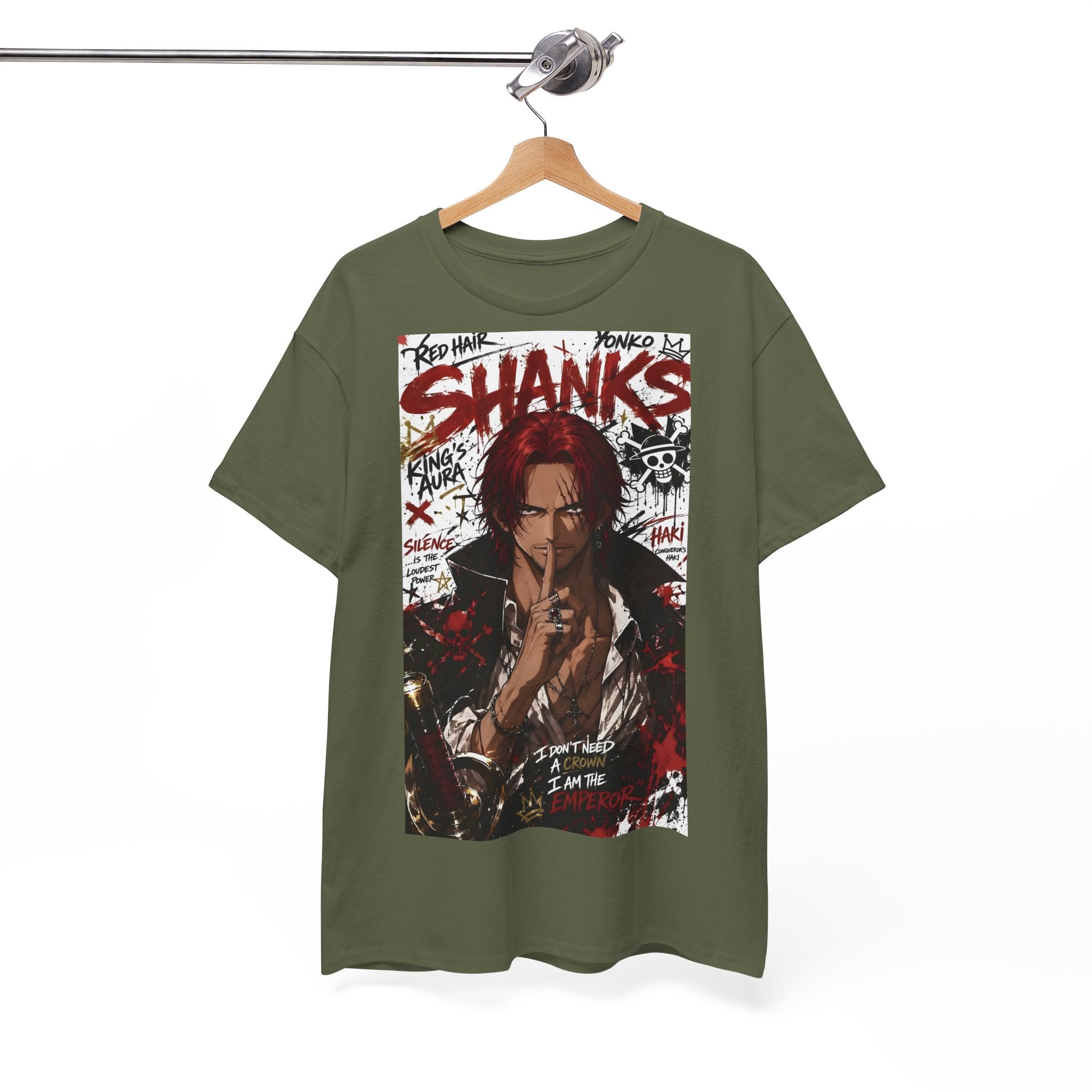 Anime T-Shirt "Red-Haired Shanks Streetwear" PlusVibe (Έως 5XL)
