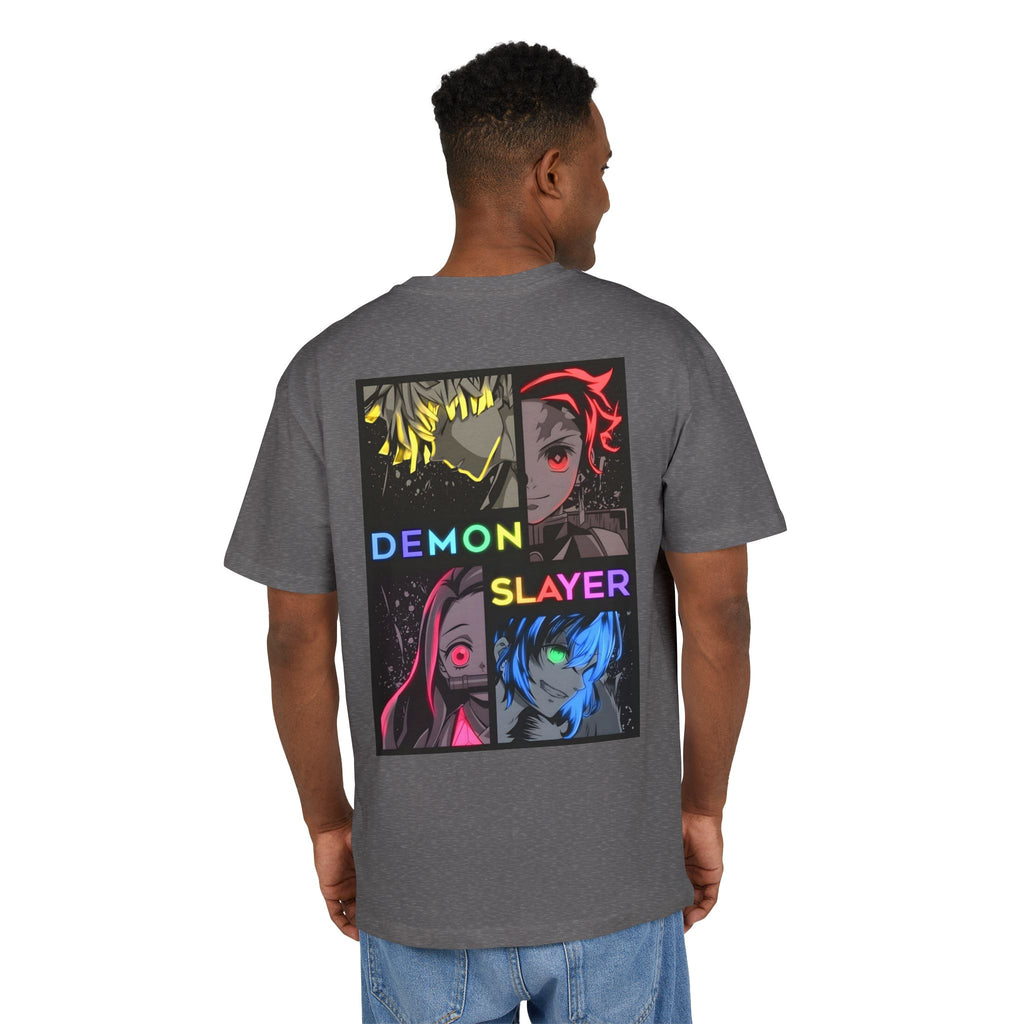 Ultra Heavy 300g T-Shirt "Demon Slayer Neon Quadrant" PlusVibe (Έως 5XL)