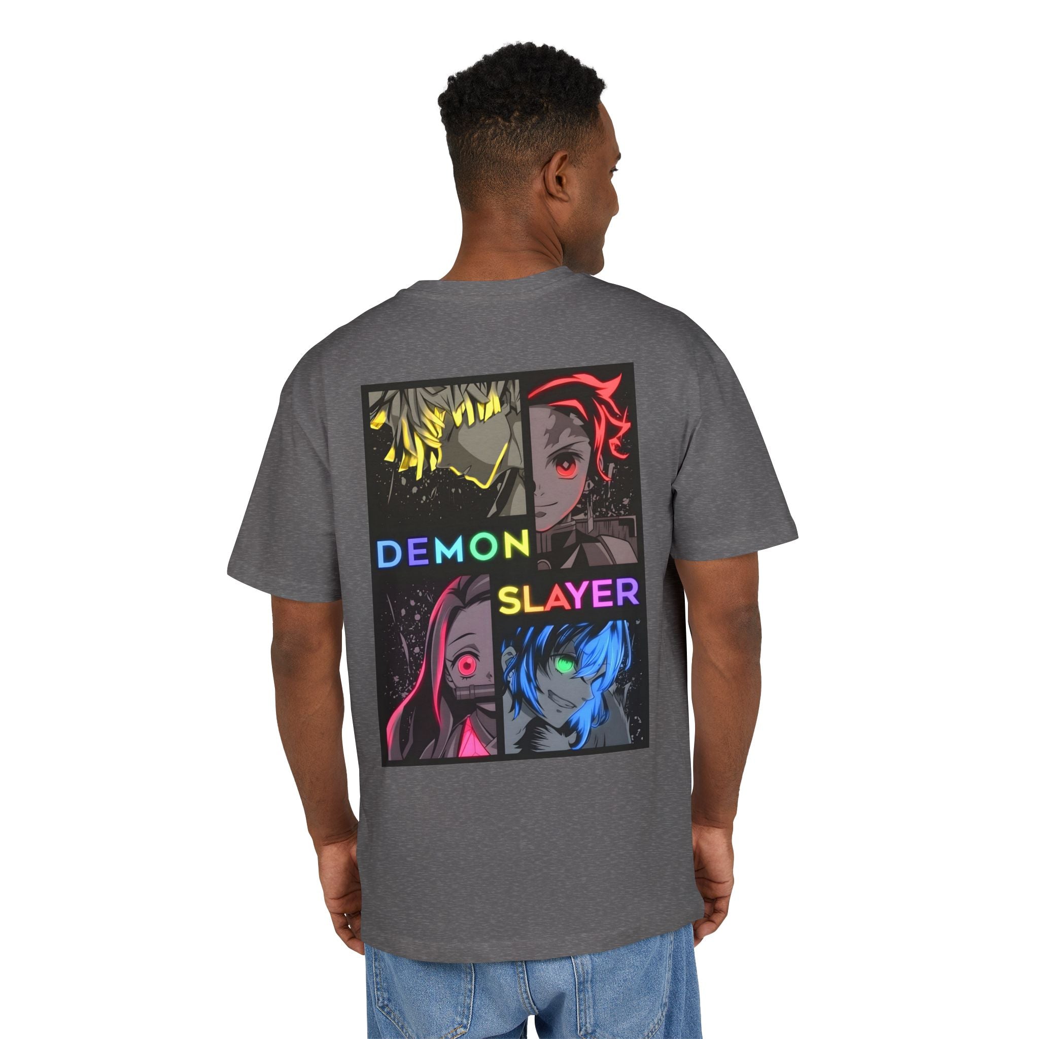 Ultra Heavy 300g T-Shirt "Demon Slayer Neon Quadrant" PlusVibe (Έως 5XL)