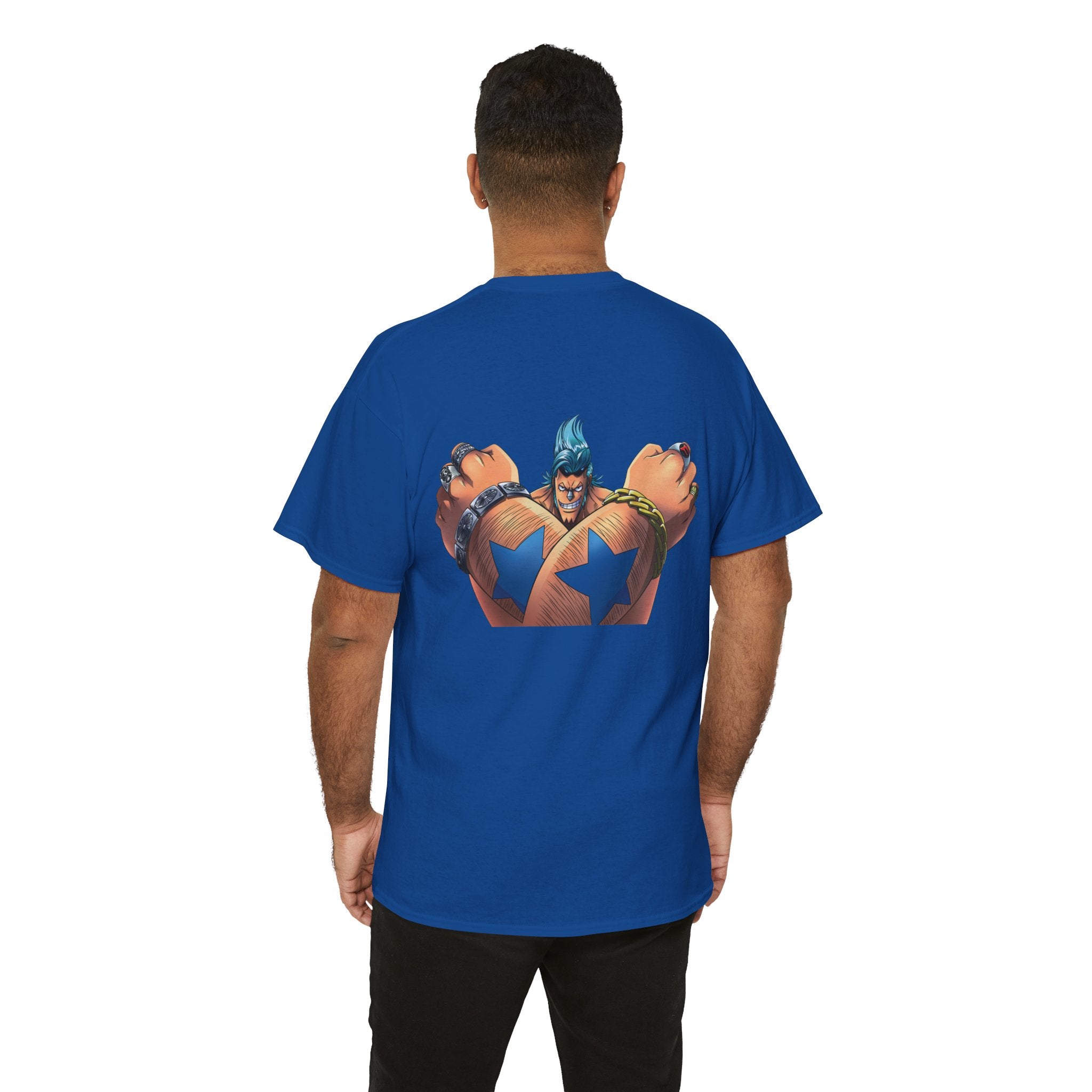 Graphic Anime Μπλούζα Franky – Retro Chest & Back Print