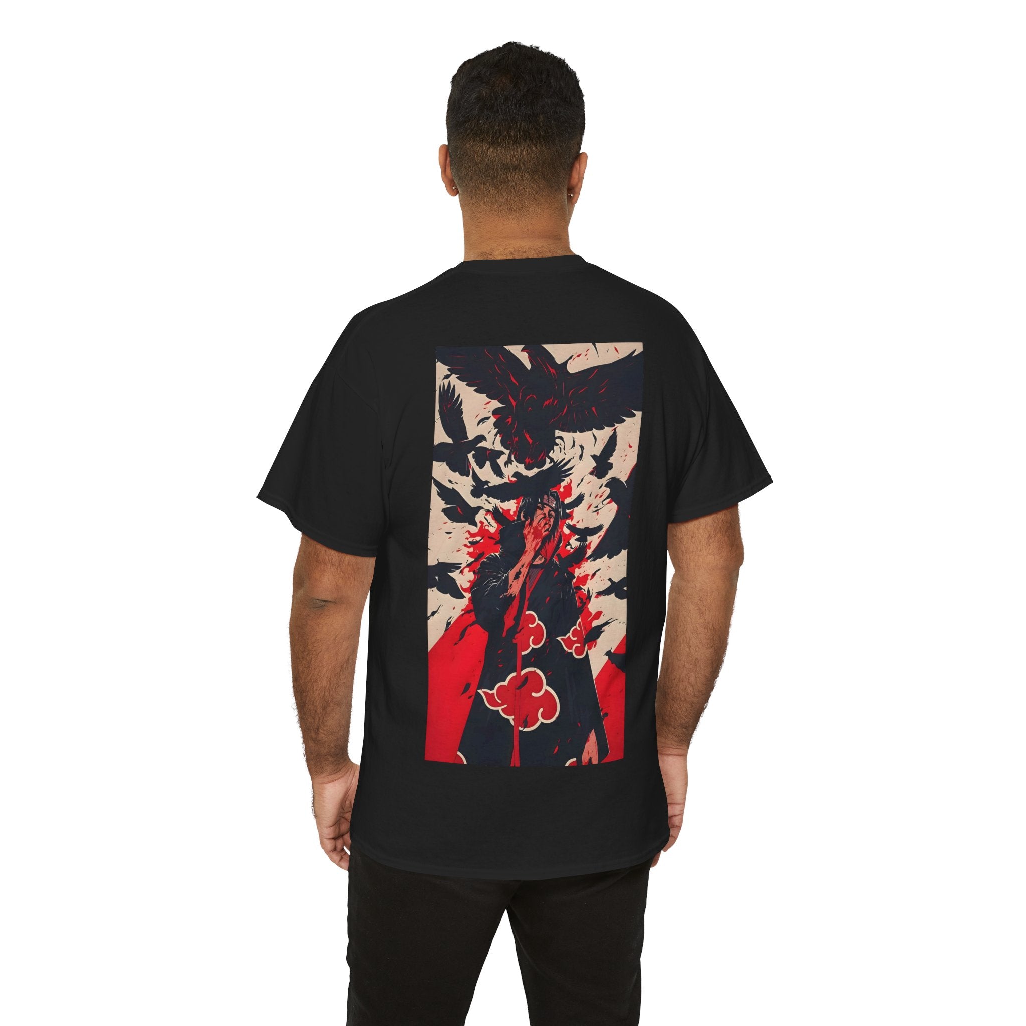 Anime T-Shirt "Itachi Uchiha Crow Illusion" PlusVibe (Έως 5XL)