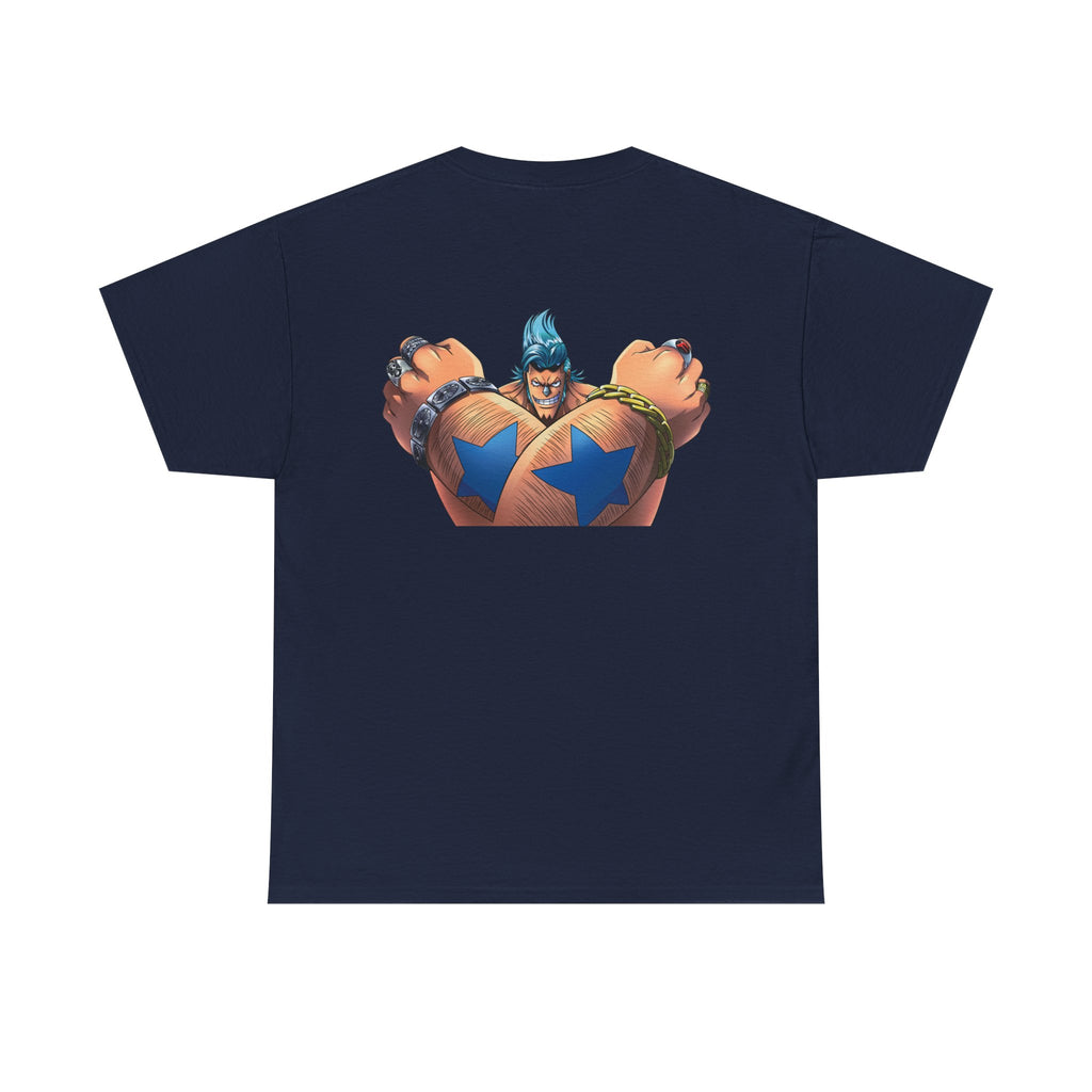 Graphic Anime Μπλούζα Franky – Retro Chest & Back Print