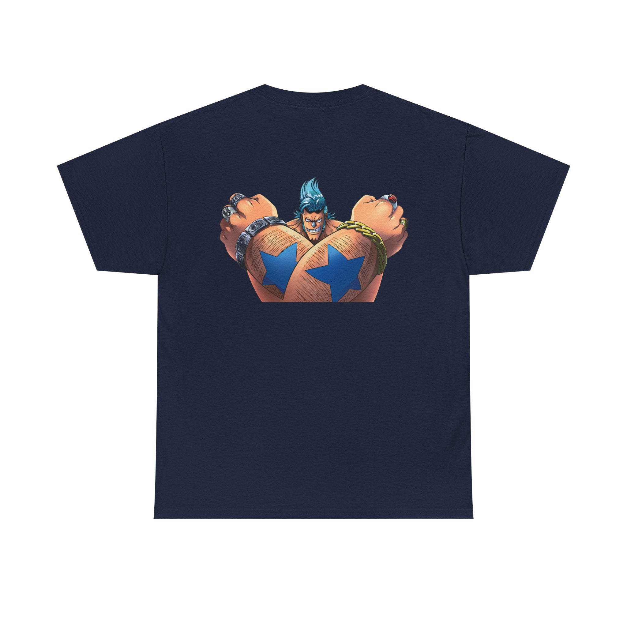 Graphic Anime Μπλούζα Franky – Retro Chest & Back Print