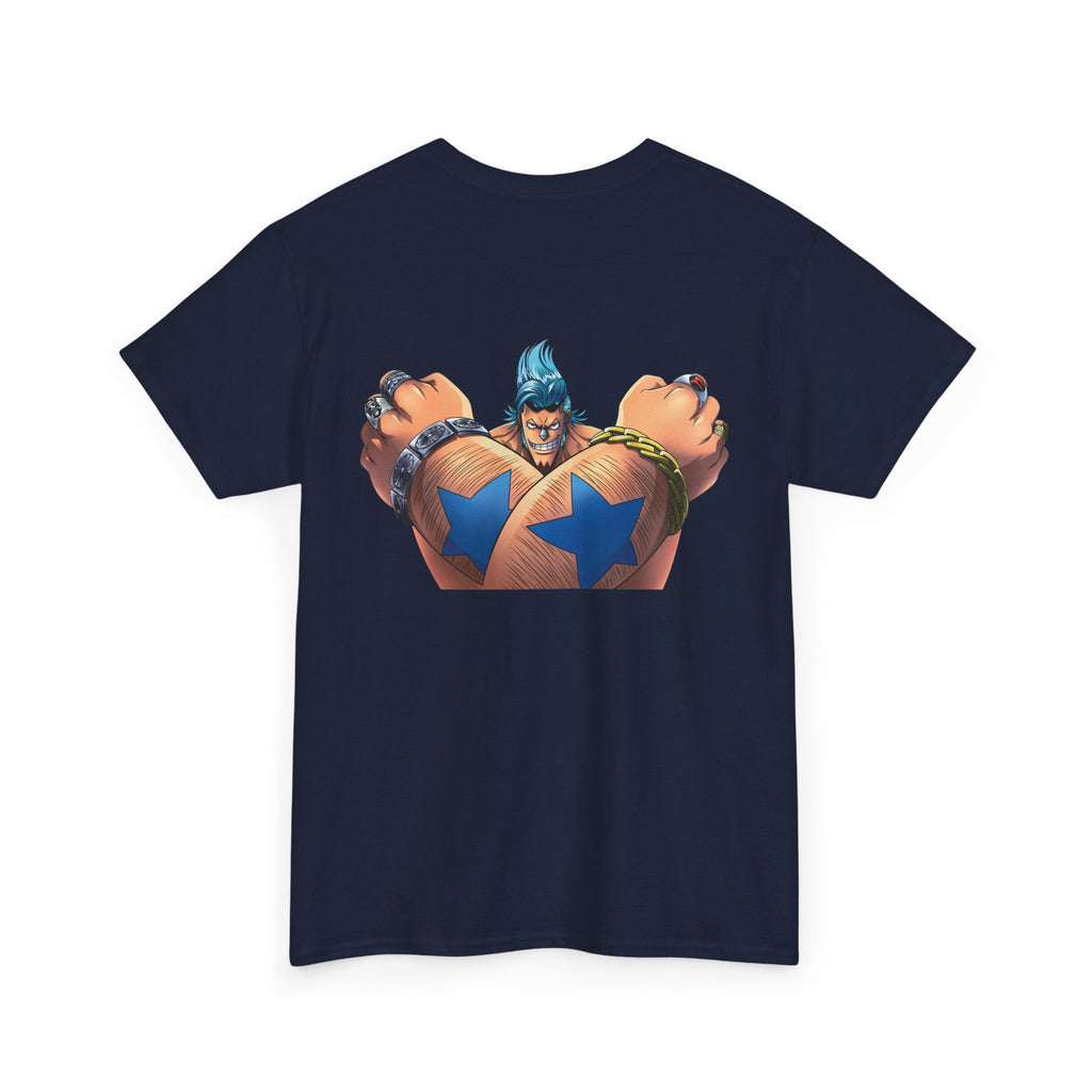 Graphic Anime Μπλούζα Franky – Retro Chest & Back Print