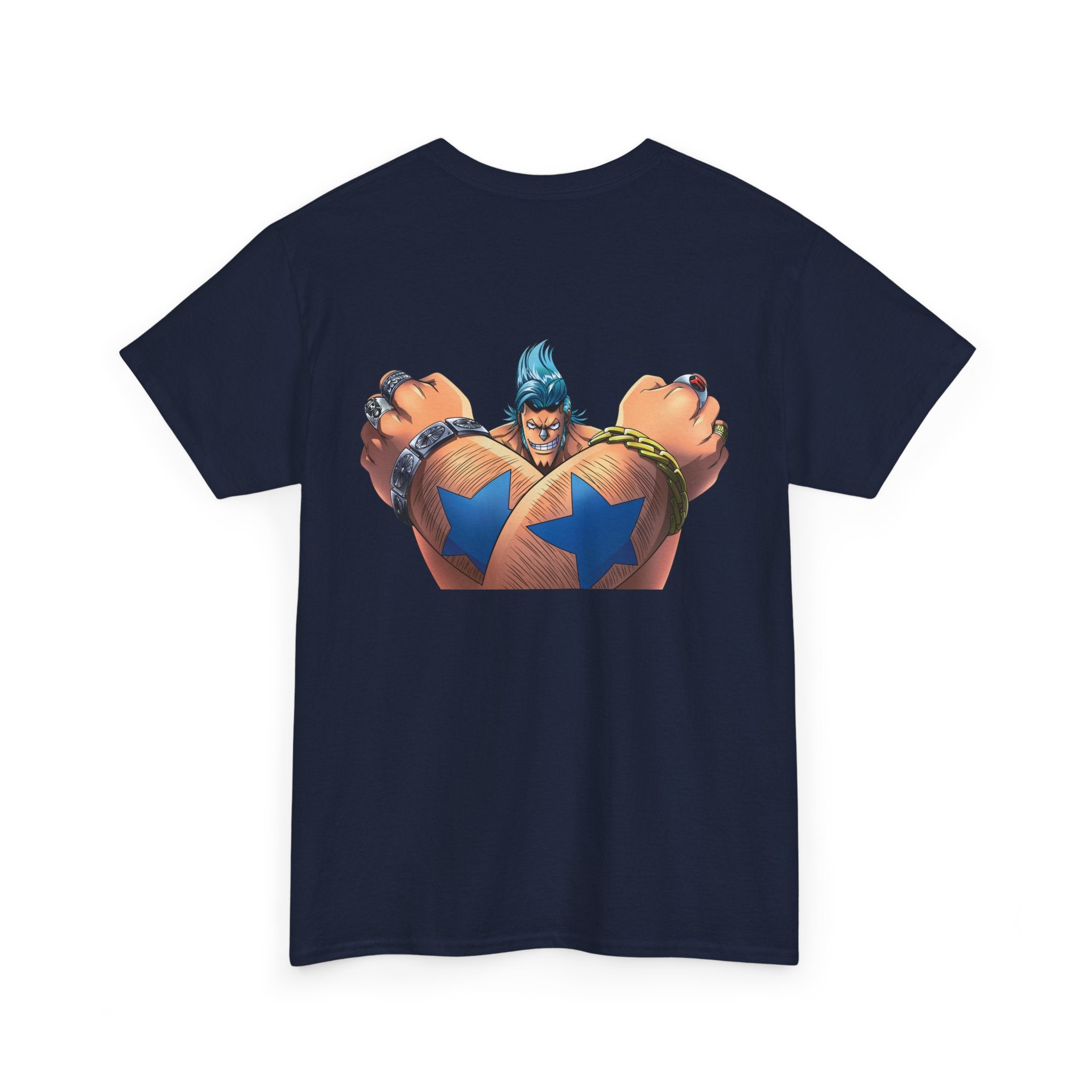 Graphic Anime Μπλούζα Franky – Retro Chest & Back Print