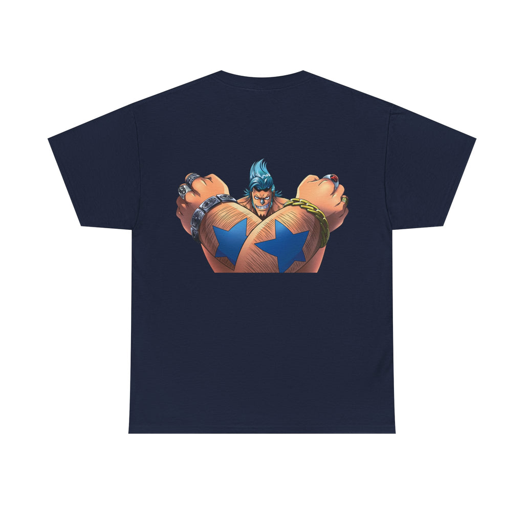 Graphic Anime Μπλούζα Franky – Retro Chest & Back Print