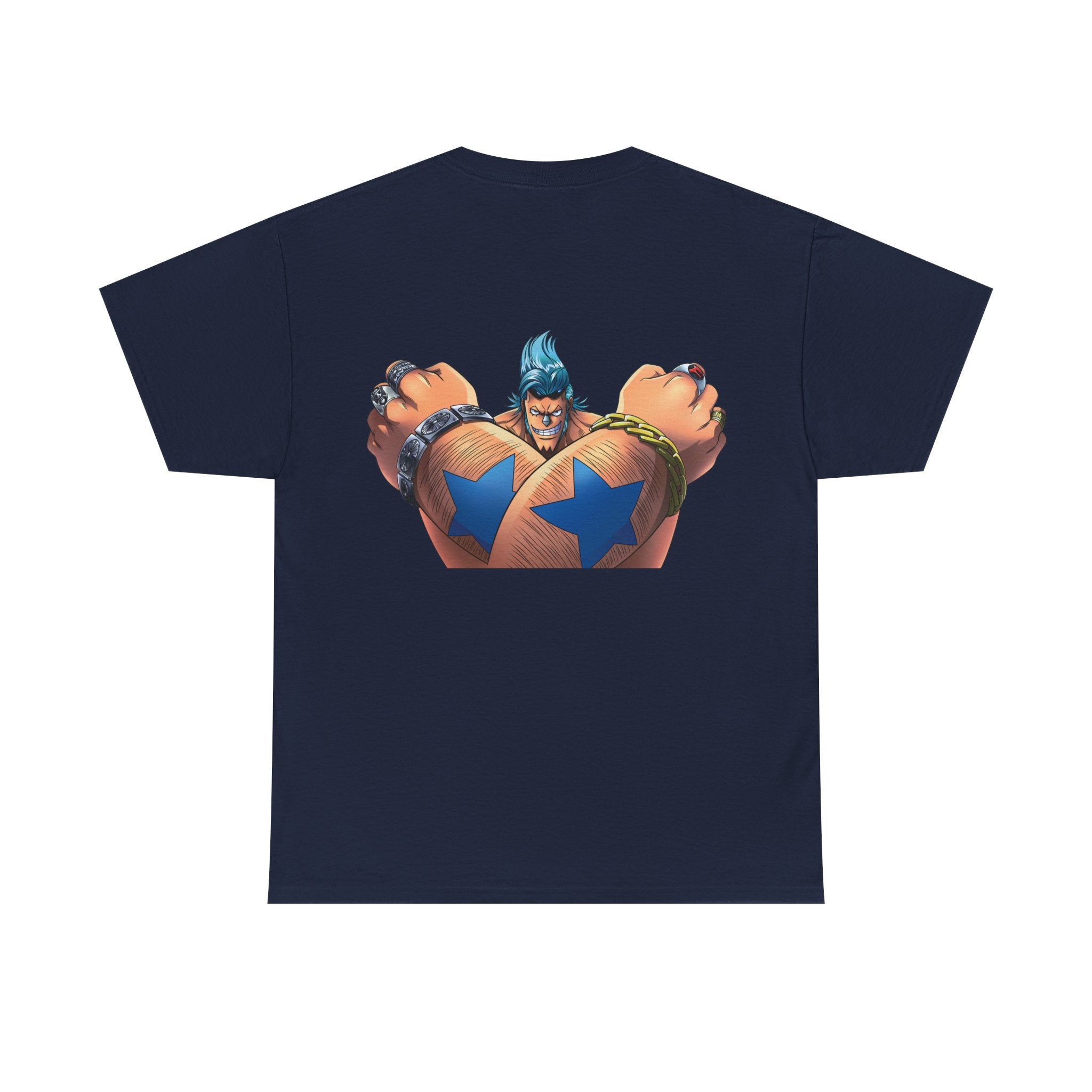 Graphic Anime Μπλούζα Franky – Retro Chest & Back Print
