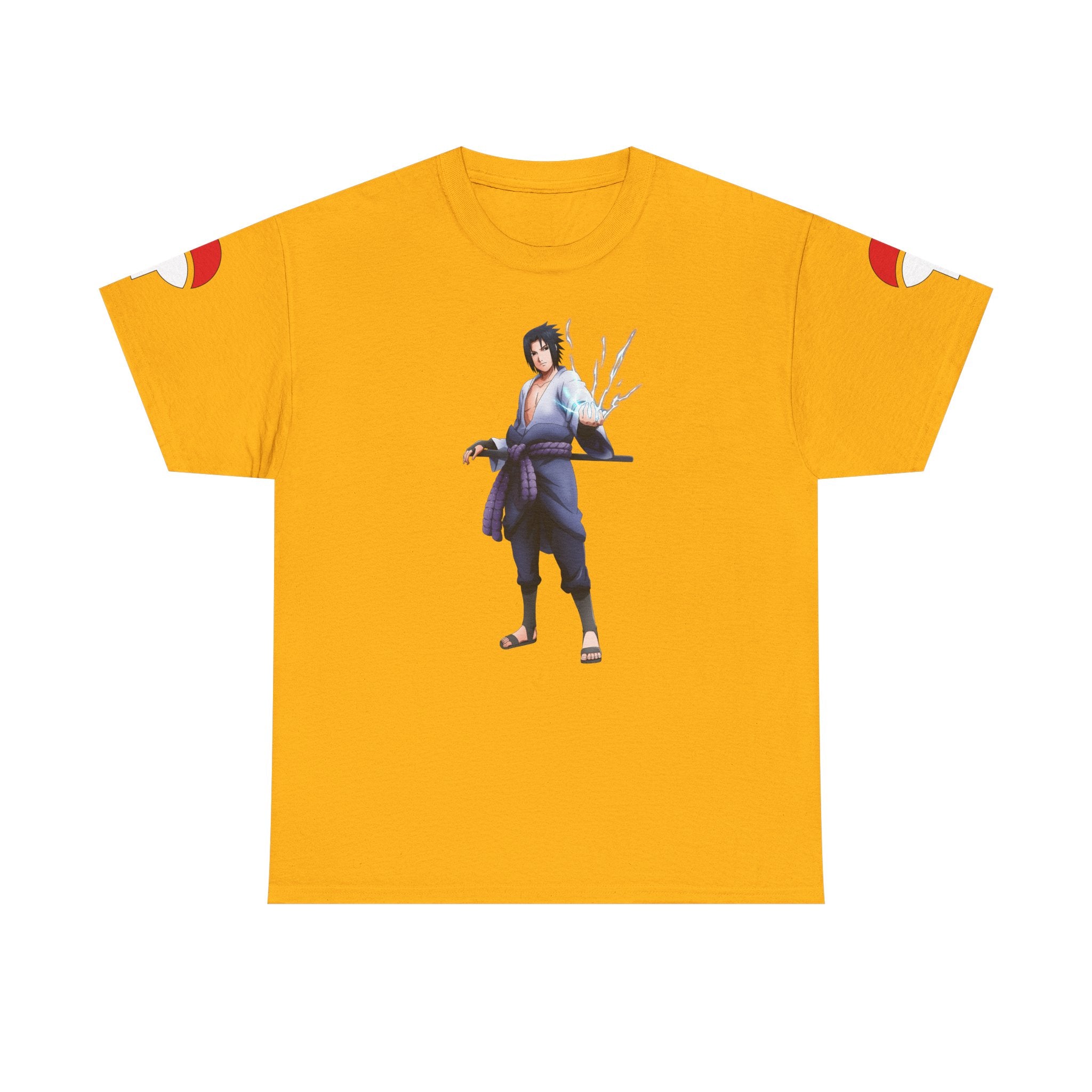 Graphic Anime Μπλούζα Sasuke – Premium Uchiha Clan Logo Tee