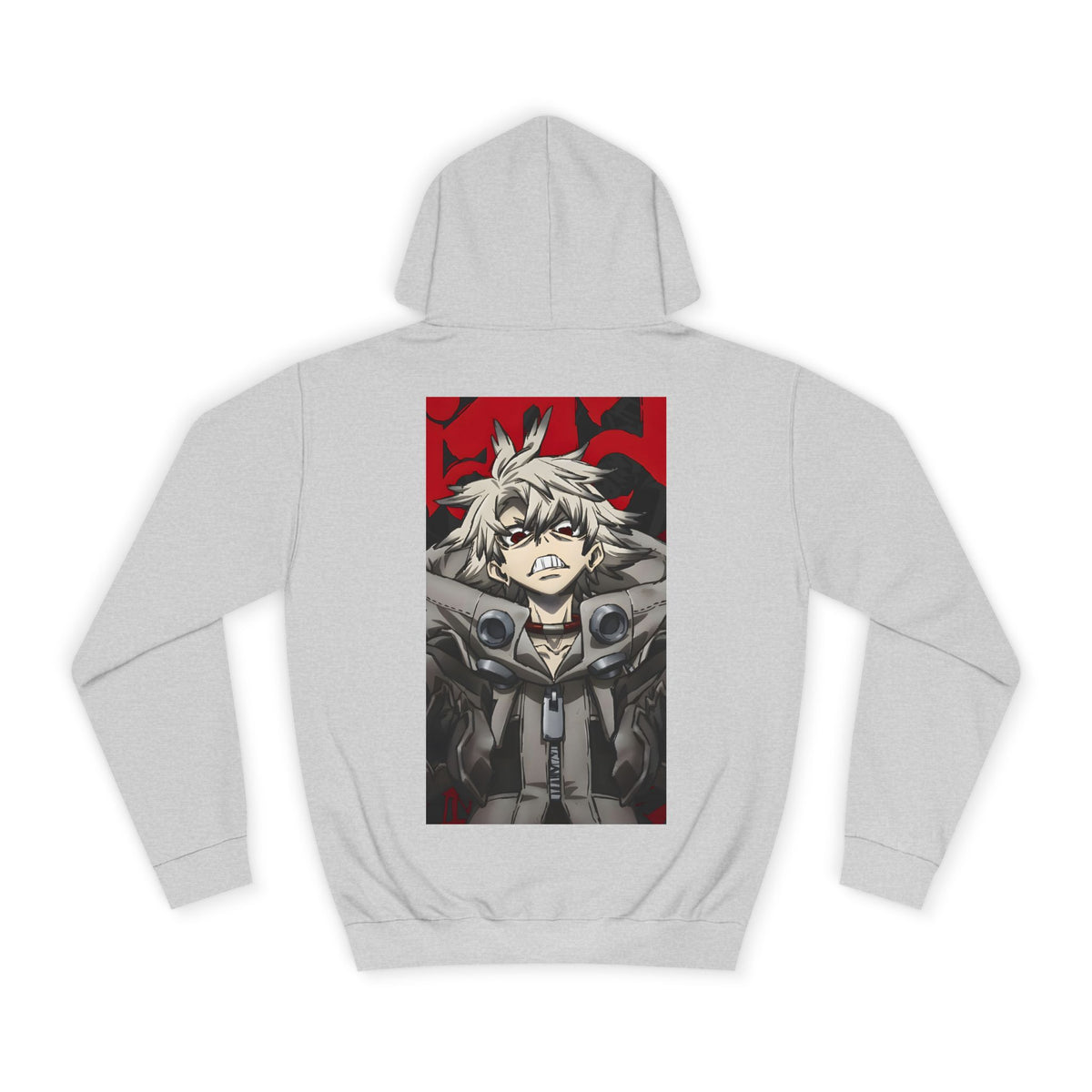 Anime Hoodie "Rudo Crimson Rage" PlusVibe (Έως 5XL)