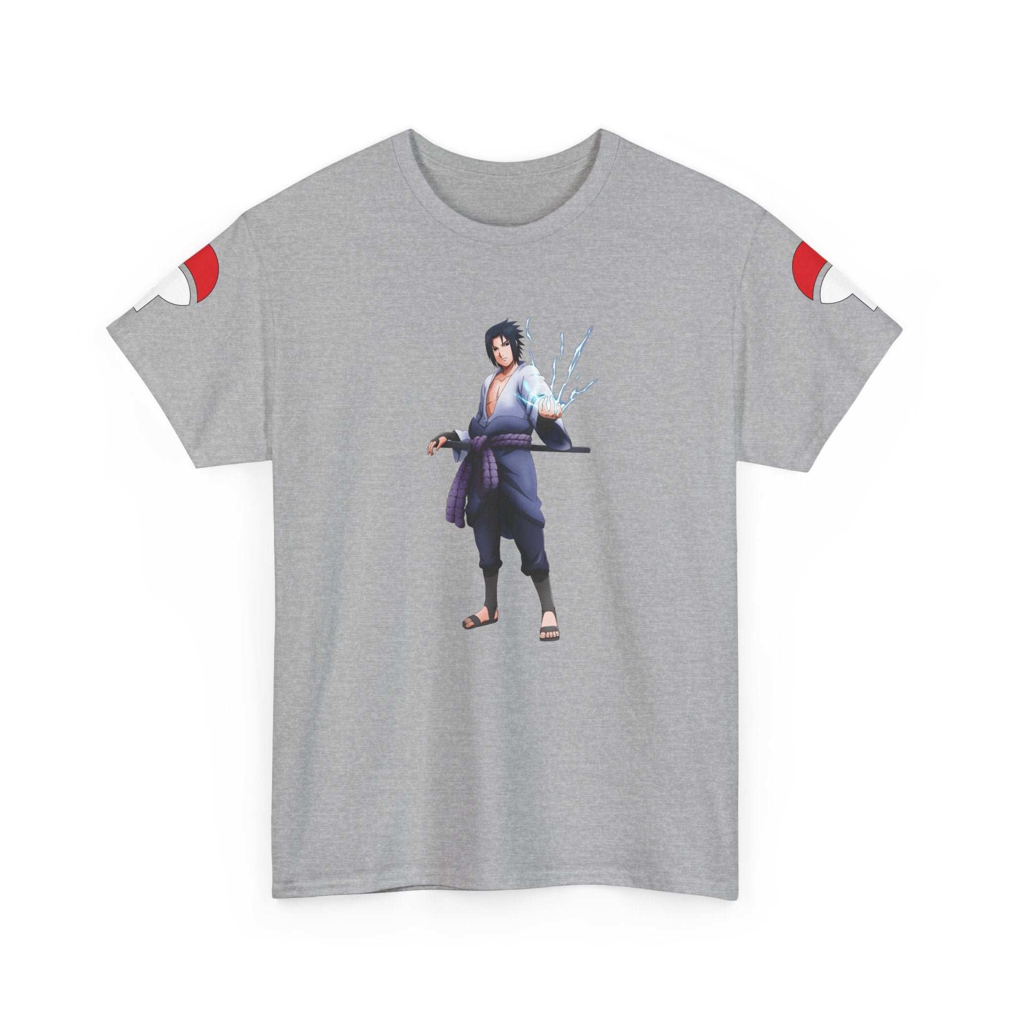 Graphic Anime Μπλούζα Sasuke – Premium Uchiha Clan Logo Tee