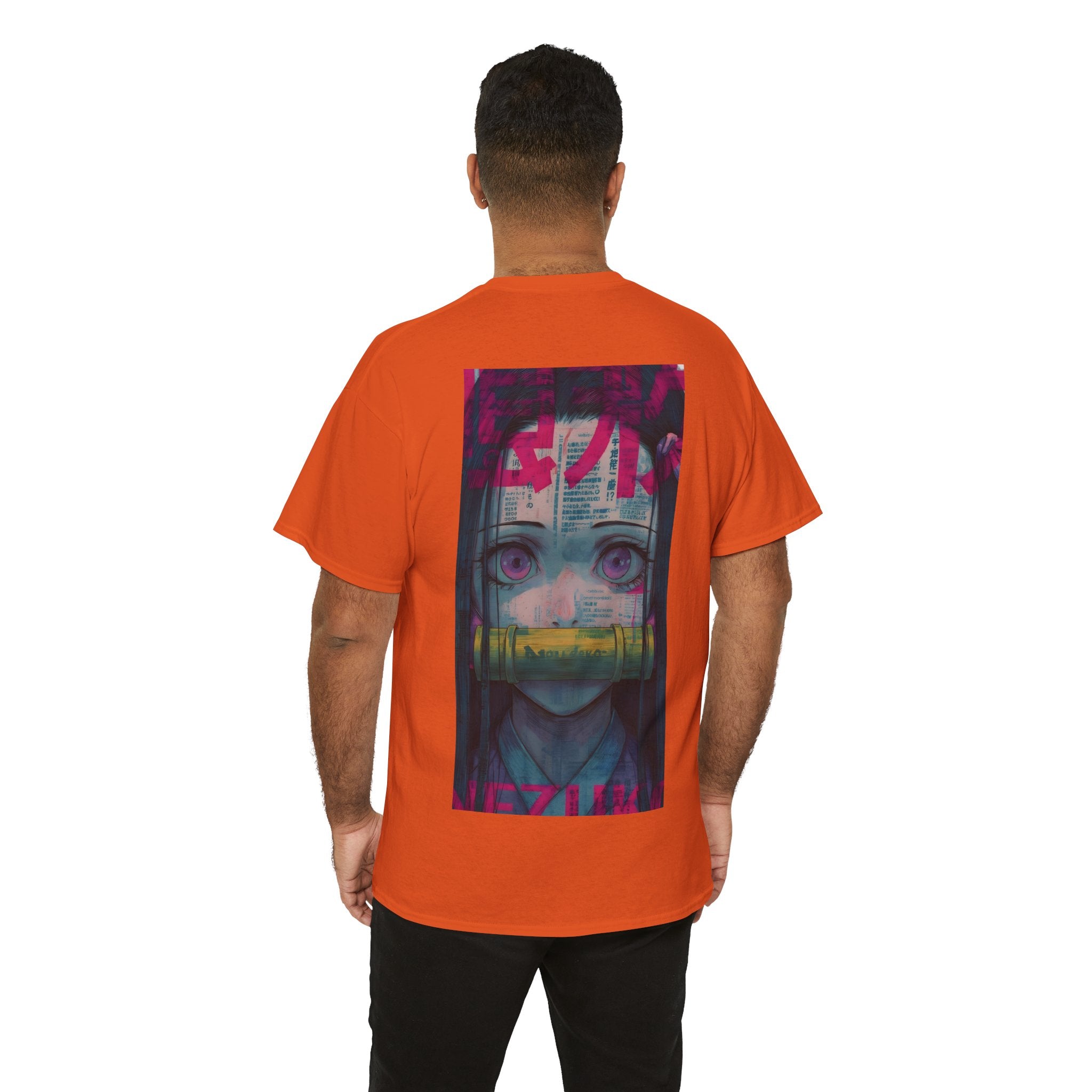 Anime T-Shirt "Nezuko Neon Sadness Glitch" PlusVibe (Έως 5XL)