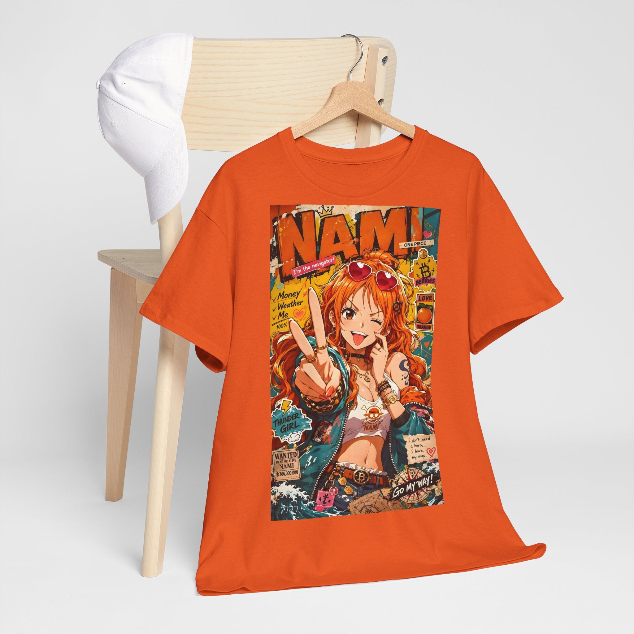 Anime T-Shirt "Nami Cat Burglar Streetwear" PlusVibe (Έως 5XL)