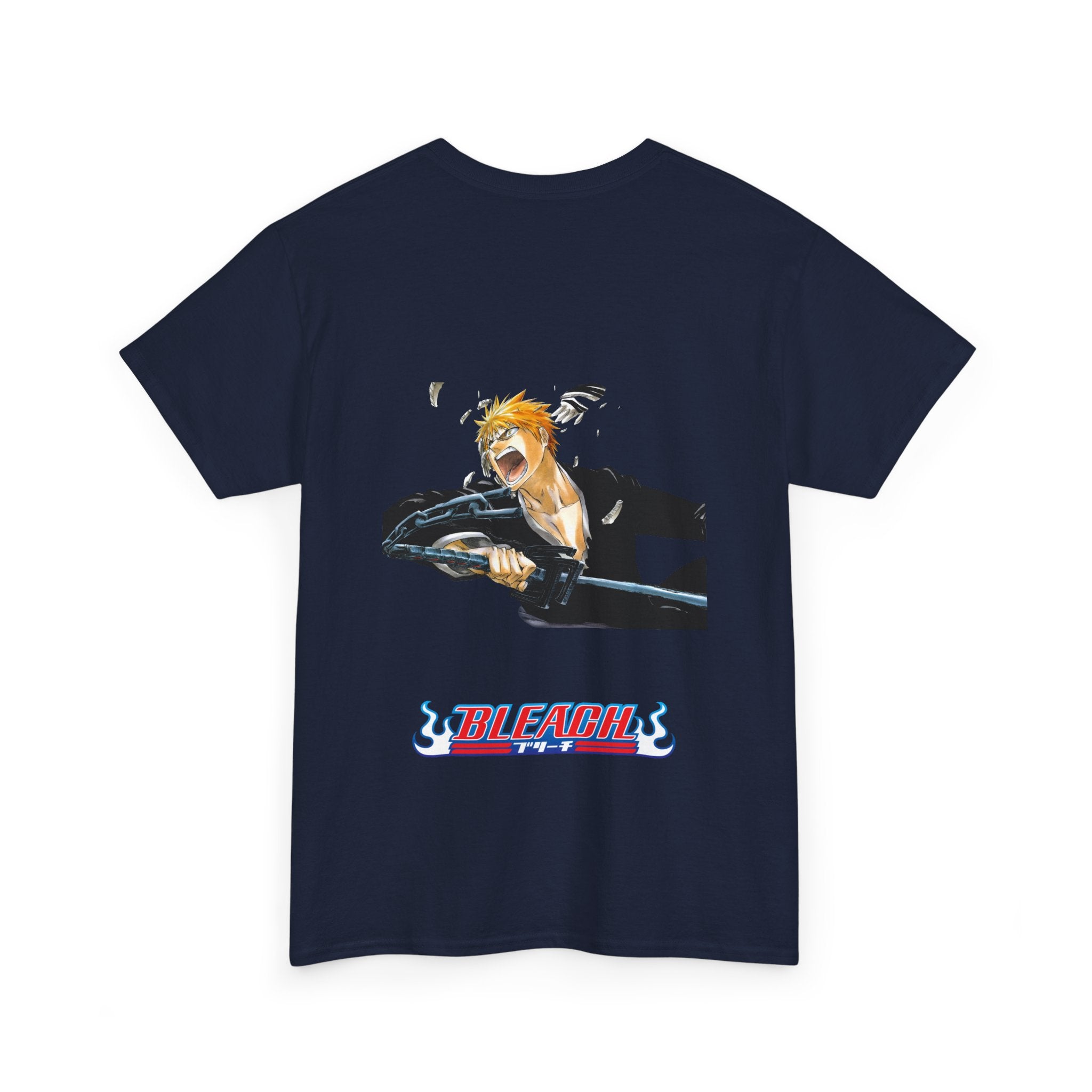 Graphic Anime Μπλούζα Bleach Retro Logo – Vintage Back Print