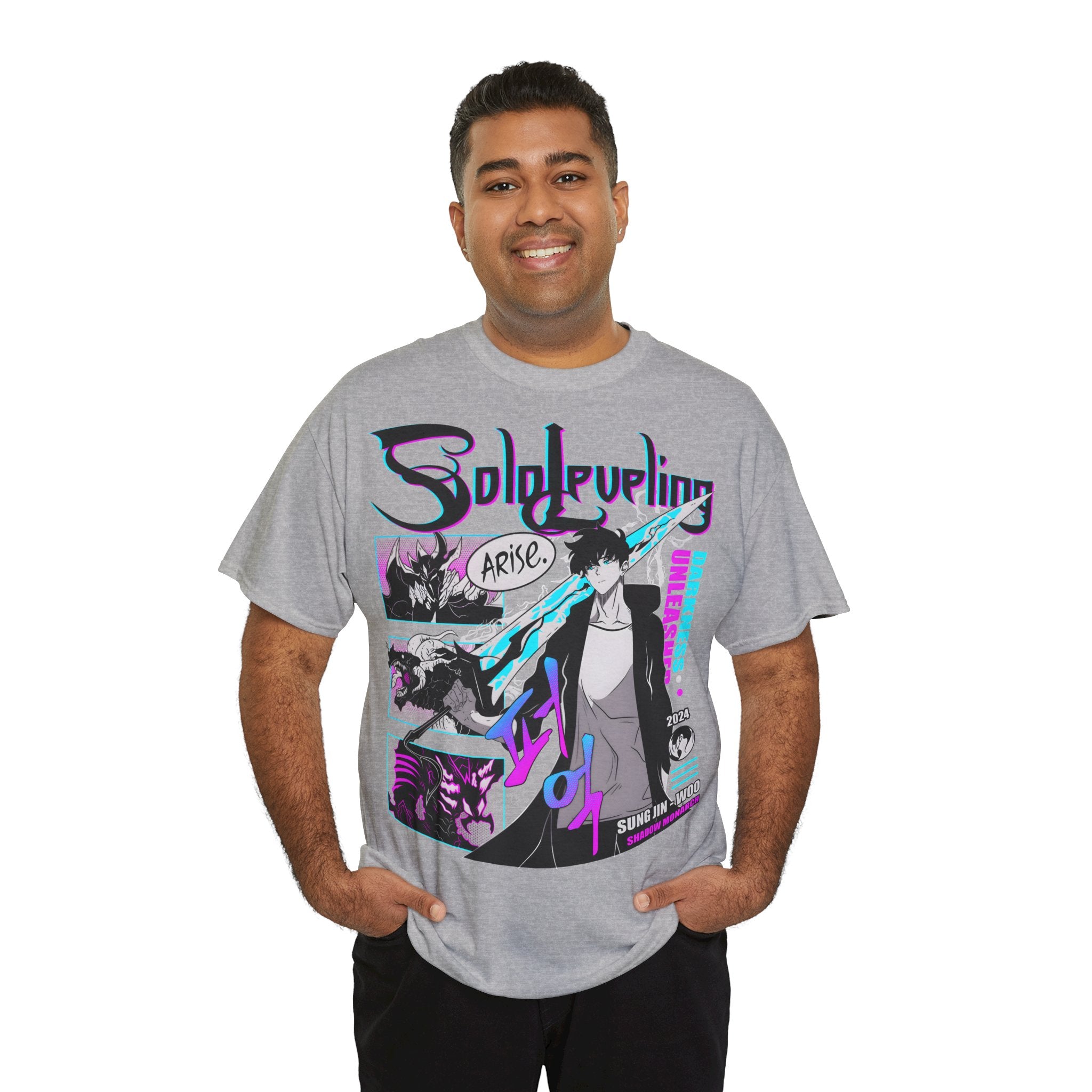 T-Shirt "Sung Jin-Woo Shadow Monarch" PlusVibe (Έως 5XL)
