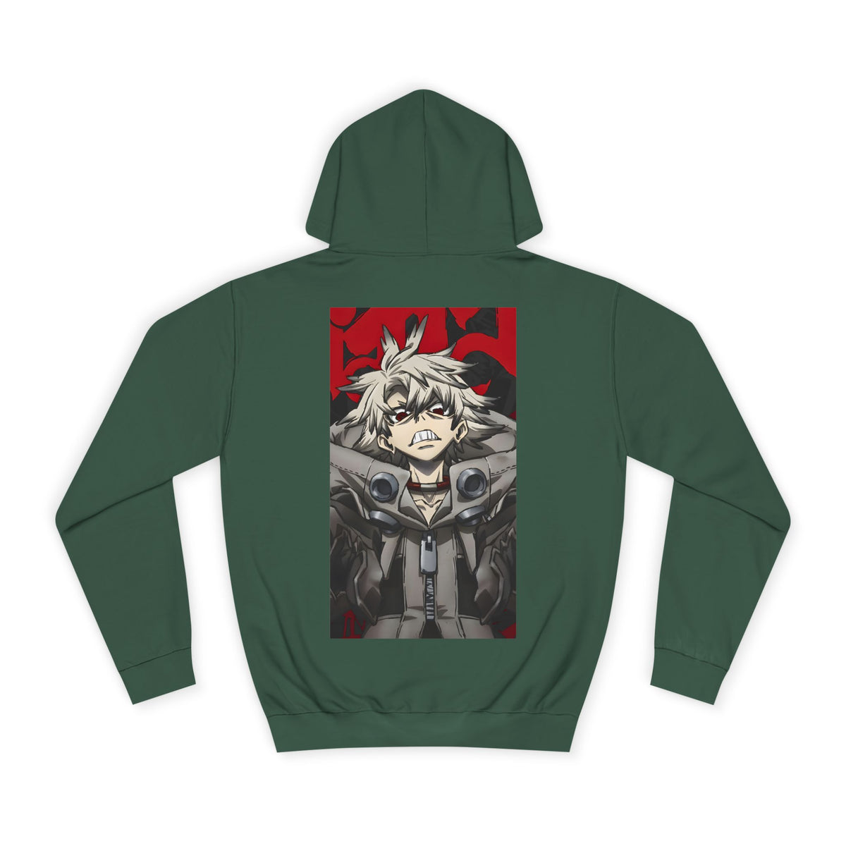 Anime Hoodie "Rudo Crimson Rage" PlusVibe (Έως 5XL)