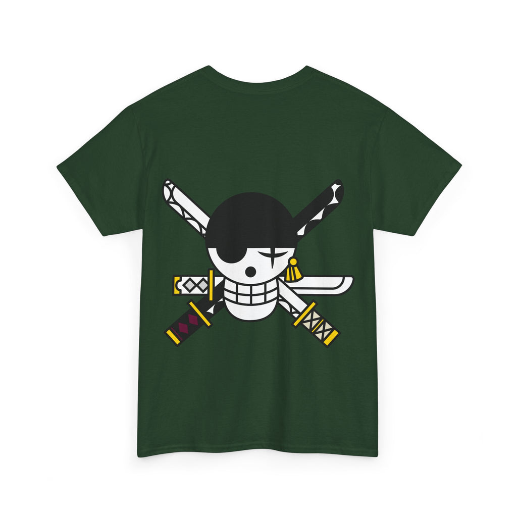 Anime T-Shirt "Zoro Jolly Roger" Backprint PlusVibe (Έως 5XL)