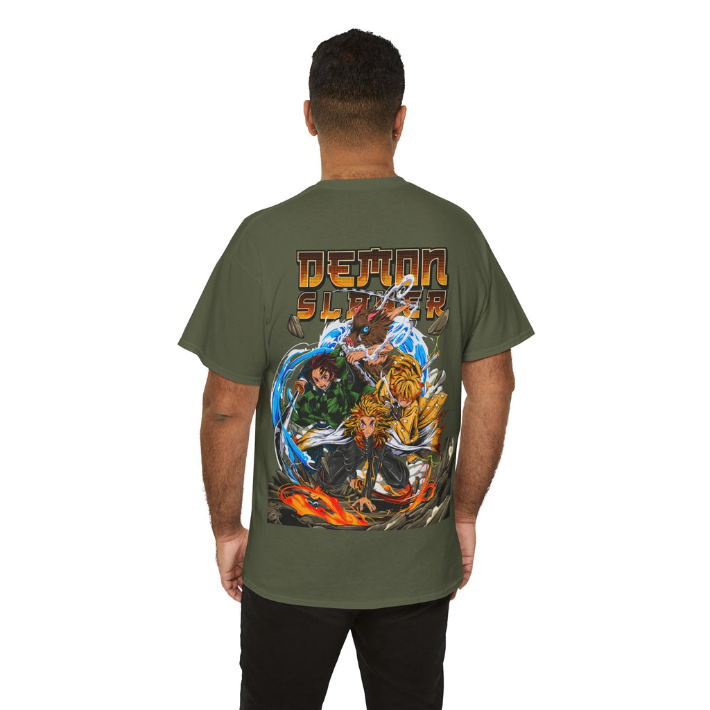 Anime T-Shirt "Demon Slayer Squad Battle" PlusVibe (Έως 5XL)