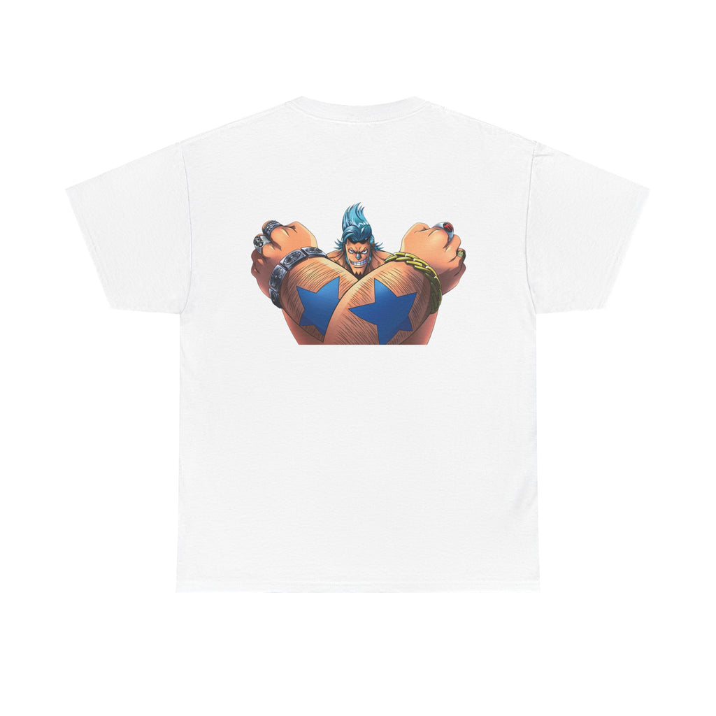 Graphic Anime Μπλούζα Franky – Retro Chest & Back Print