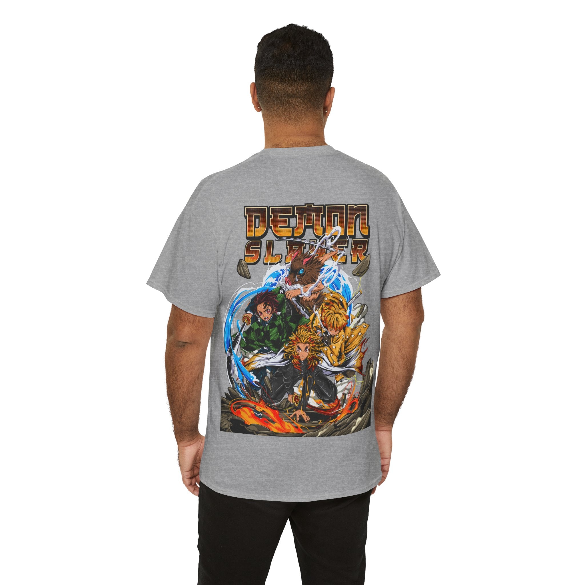 Anime T-Shirt "Demon Slayer Squad Battle" PlusVibe (Έως 5XL)