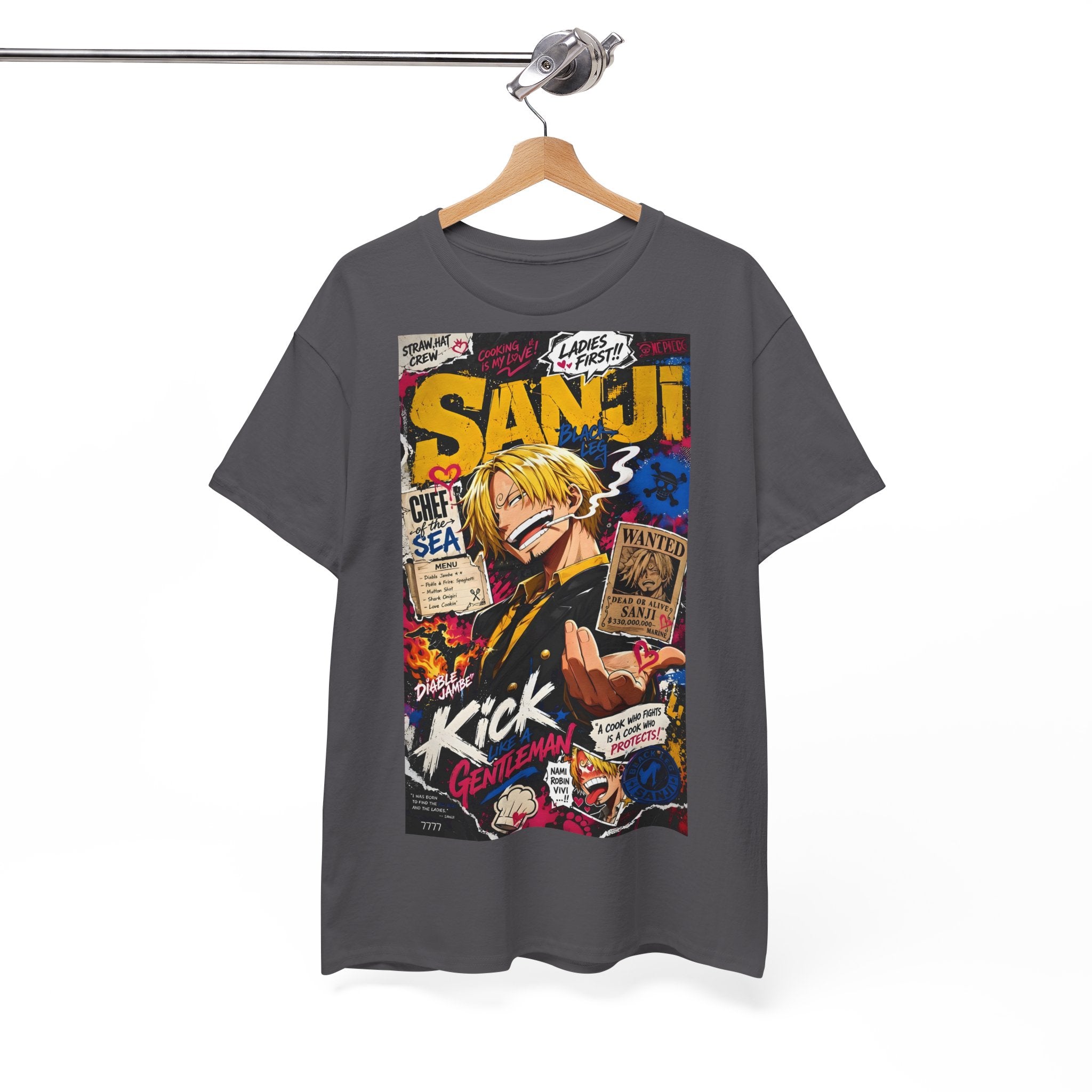 Anime T-Shirt "Vinsmoke Sanji Streetwear" PlusVibe (Έως 5XL)