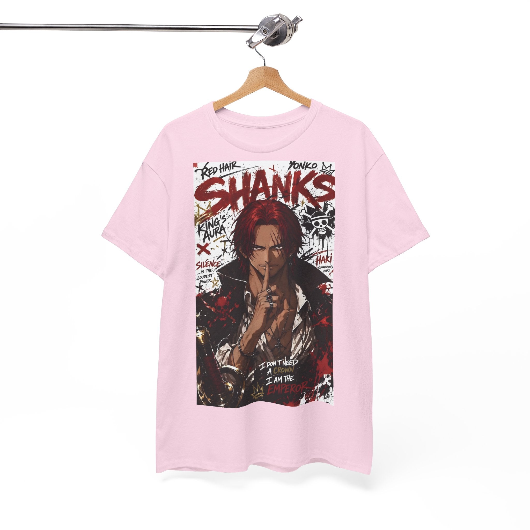 Anime T-Shirt "Red-Haired Shanks Streetwear" PlusVibe (Έως 5XL)