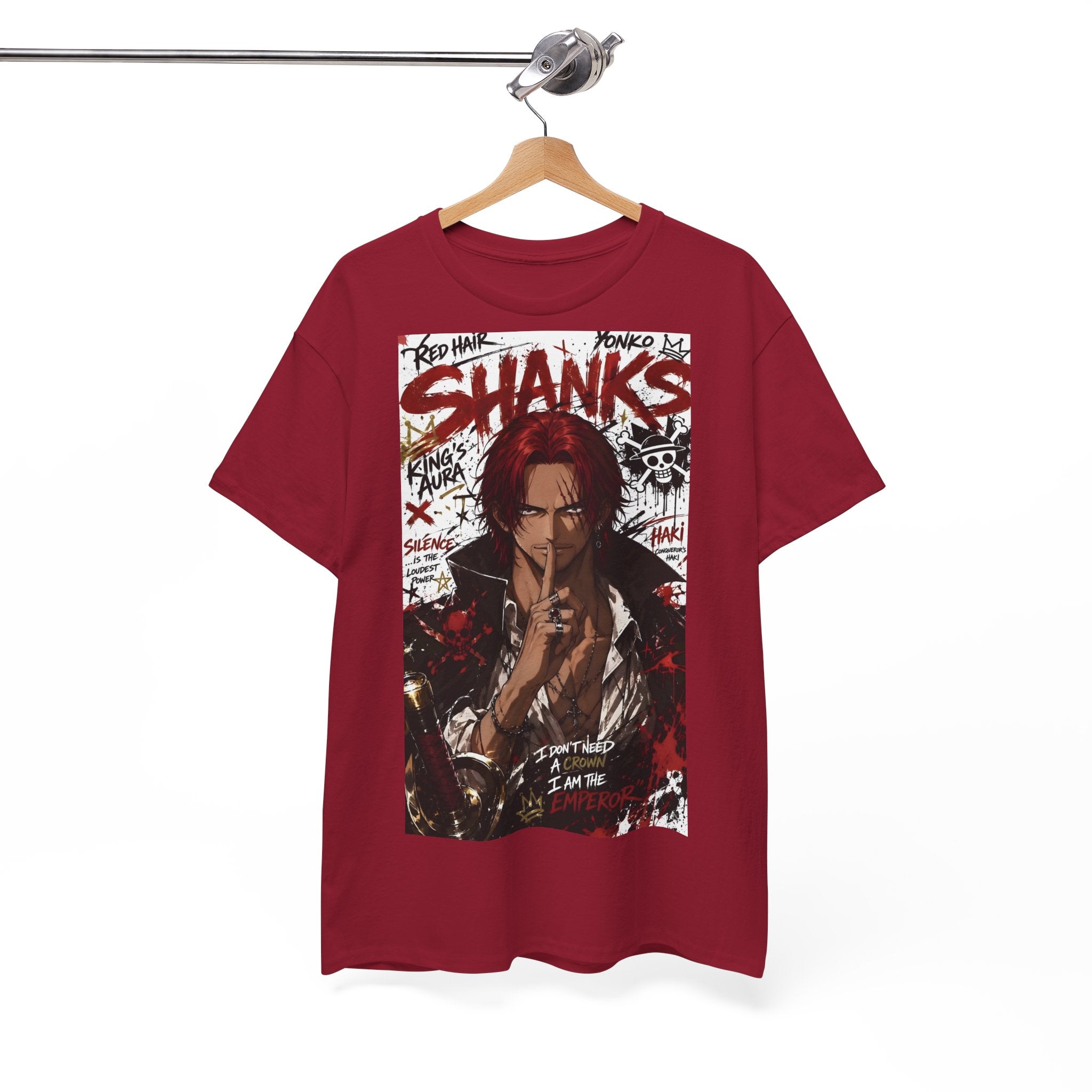 Anime T-Shirt "Red-Haired Shanks Streetwear" PlusVibe (Έως 5XL)