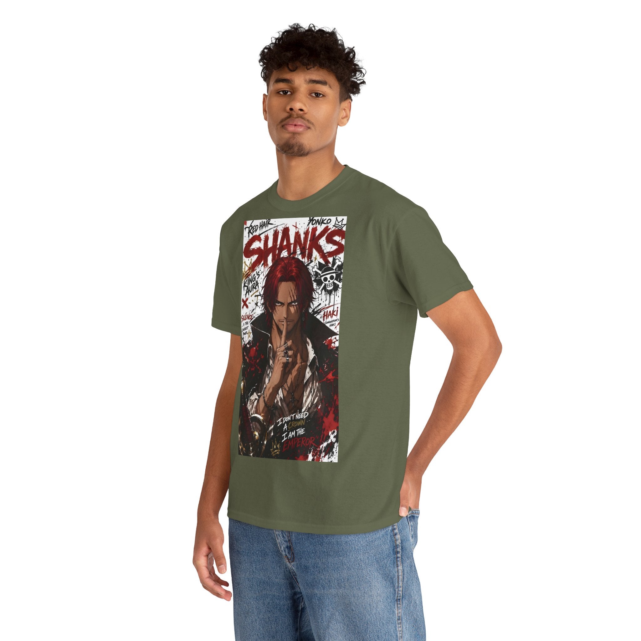 Anime T-Shirt "Red-Haired Shanks Streetwear" PlusVibe (Έως 5XL)