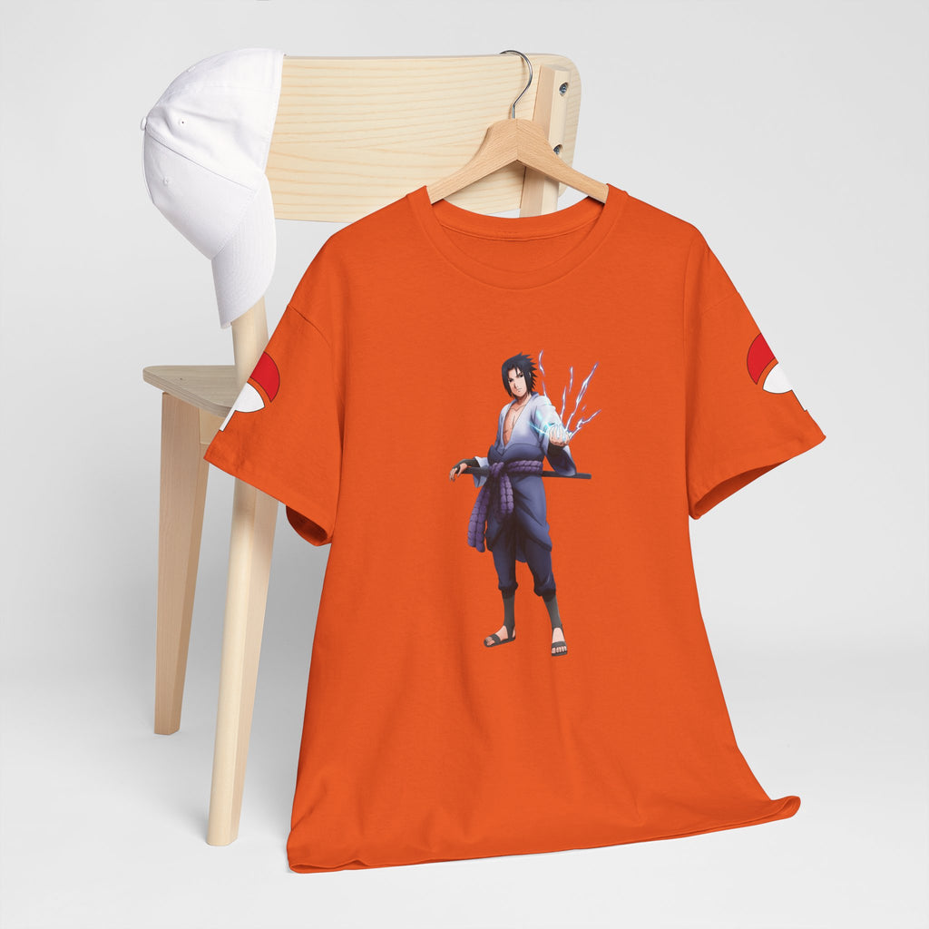 Graphic Anime Μπλούζα Sasuke – Premium Uchiha Clan Logo Tee