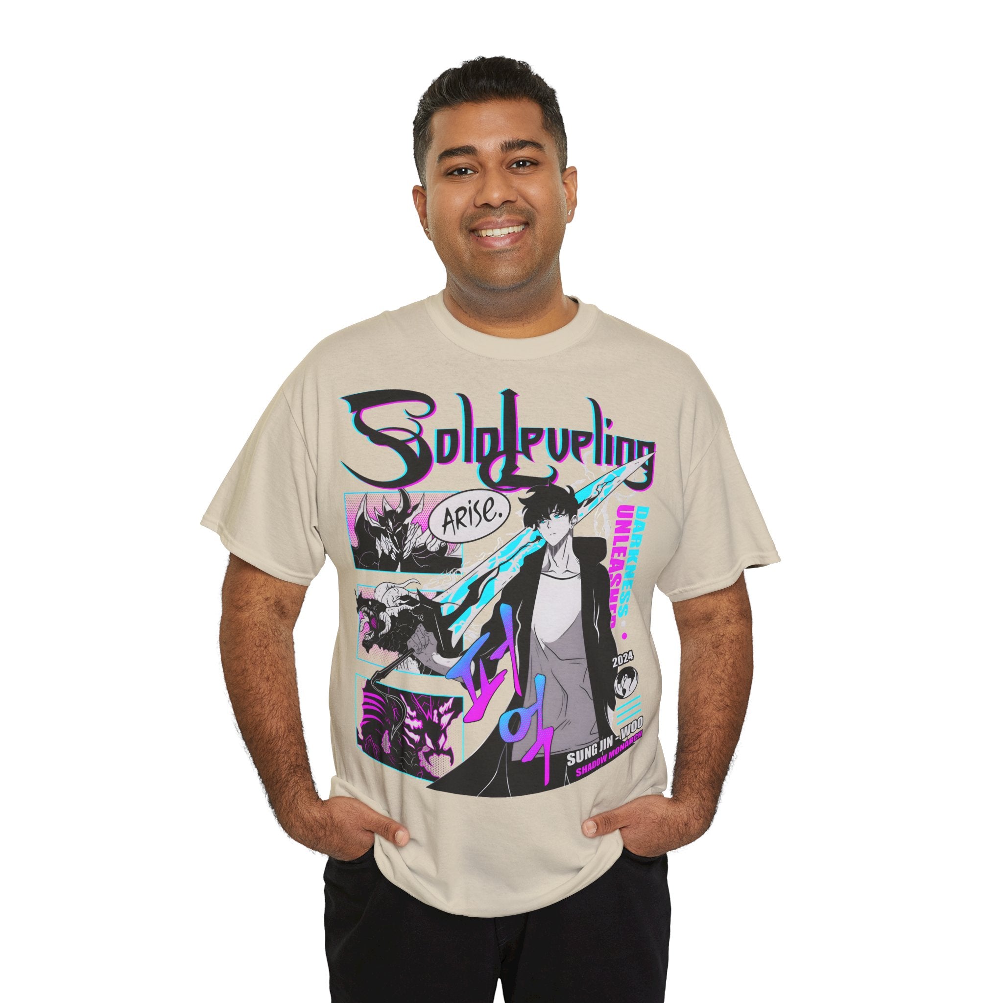 T-Shirt "Sung Jin-Woo Shadow Monarch" PlusVibe (Έως 5XL)