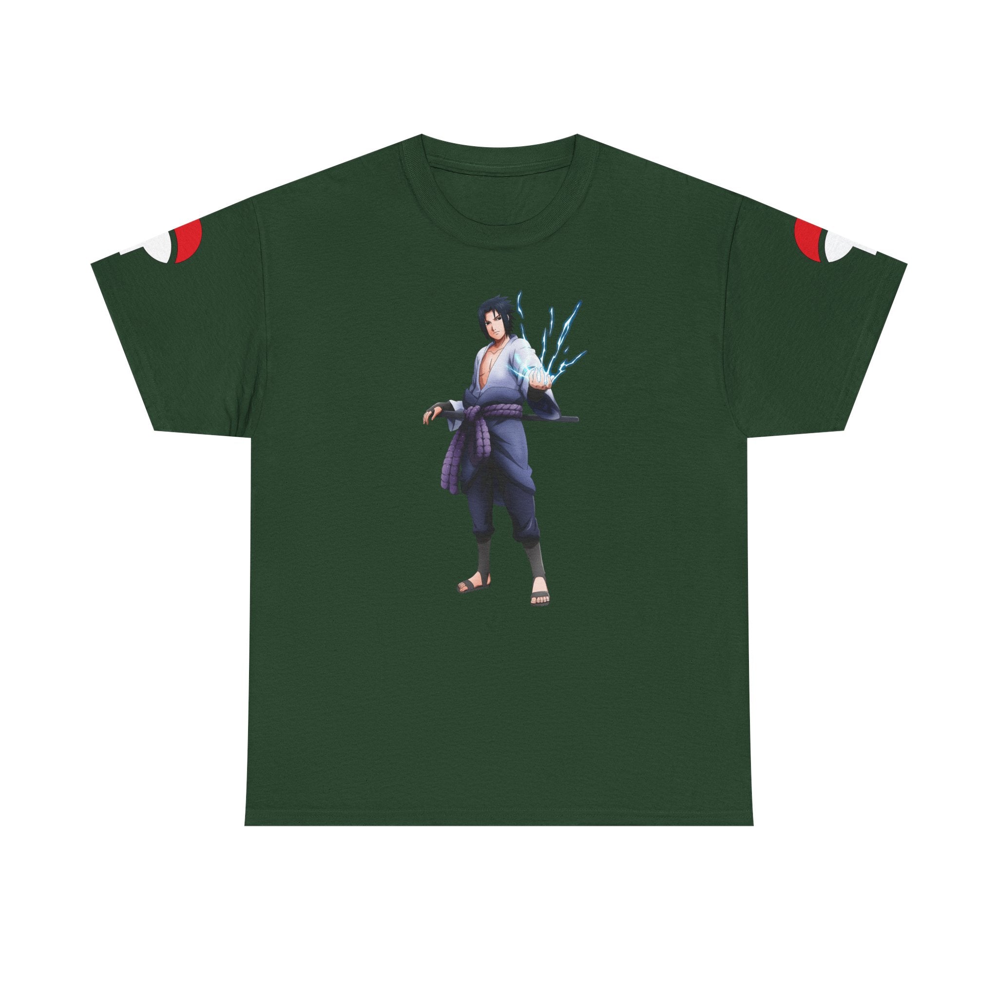 Graphic Anime Μπλούζα Sasuke – Premium Uchiha Clan Logo Tee