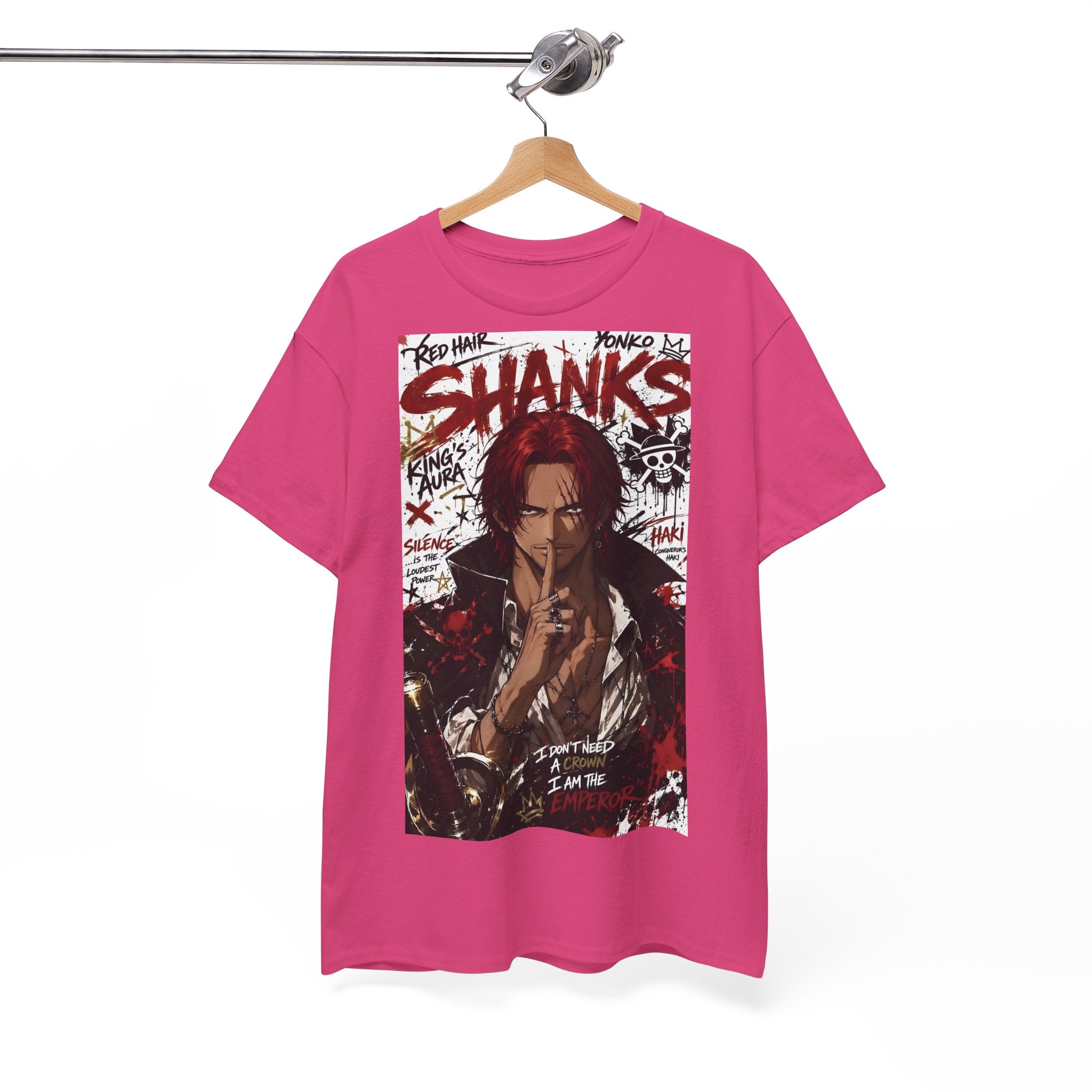 Anime T-Shirt "Red-Haired Shanks Streetwear" PlusVibe (Έως 5XL)