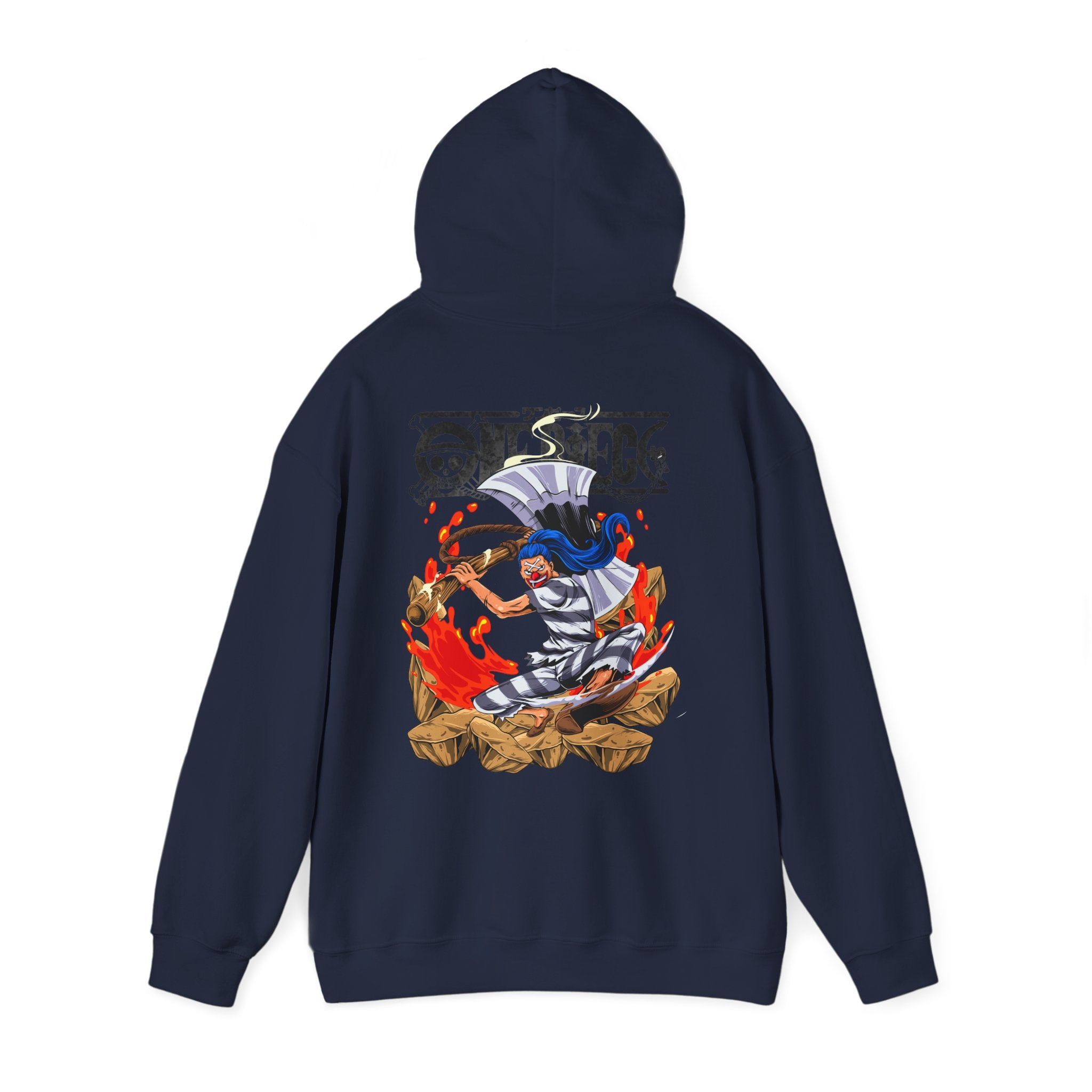 Oversized Anime Φούτερ "Buggy Flashy Yonko" PlusVibe (Έως 5XL)