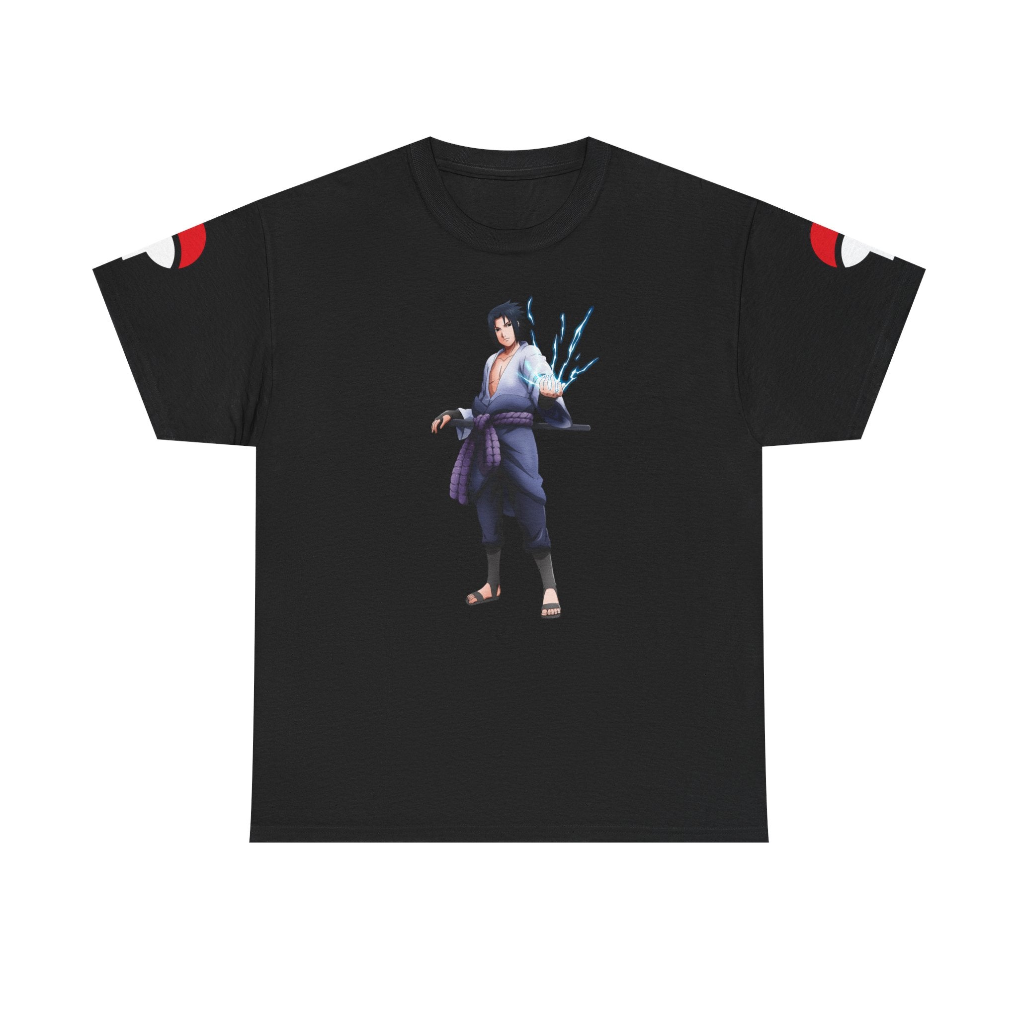 Graphic Anime Μπλούζα Sasuke – Premium Uchiha Clan Logo Tee