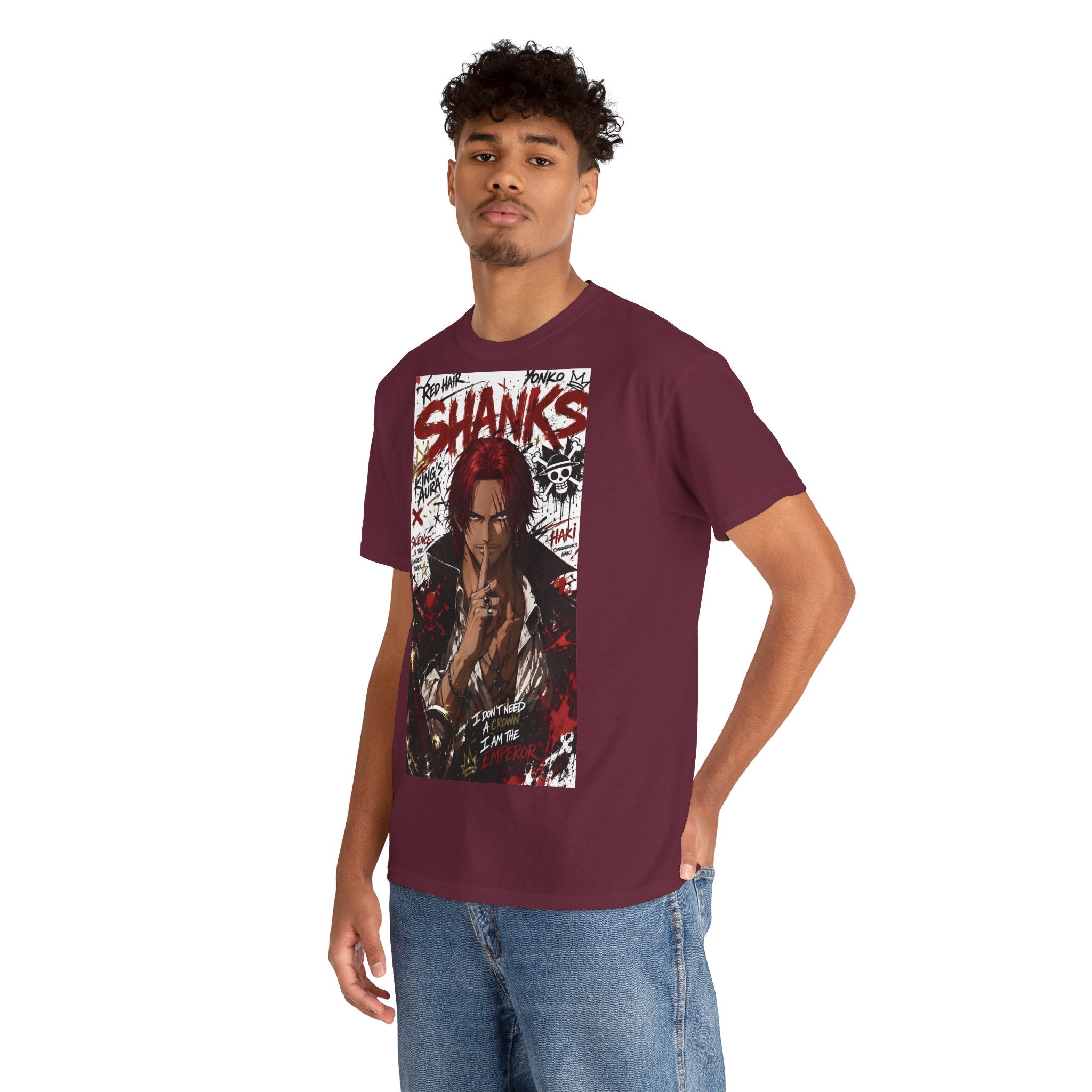 Anime T-Shirt "Red-Haired Shanks Streetwear" PlusVibe (Έως 5XL)