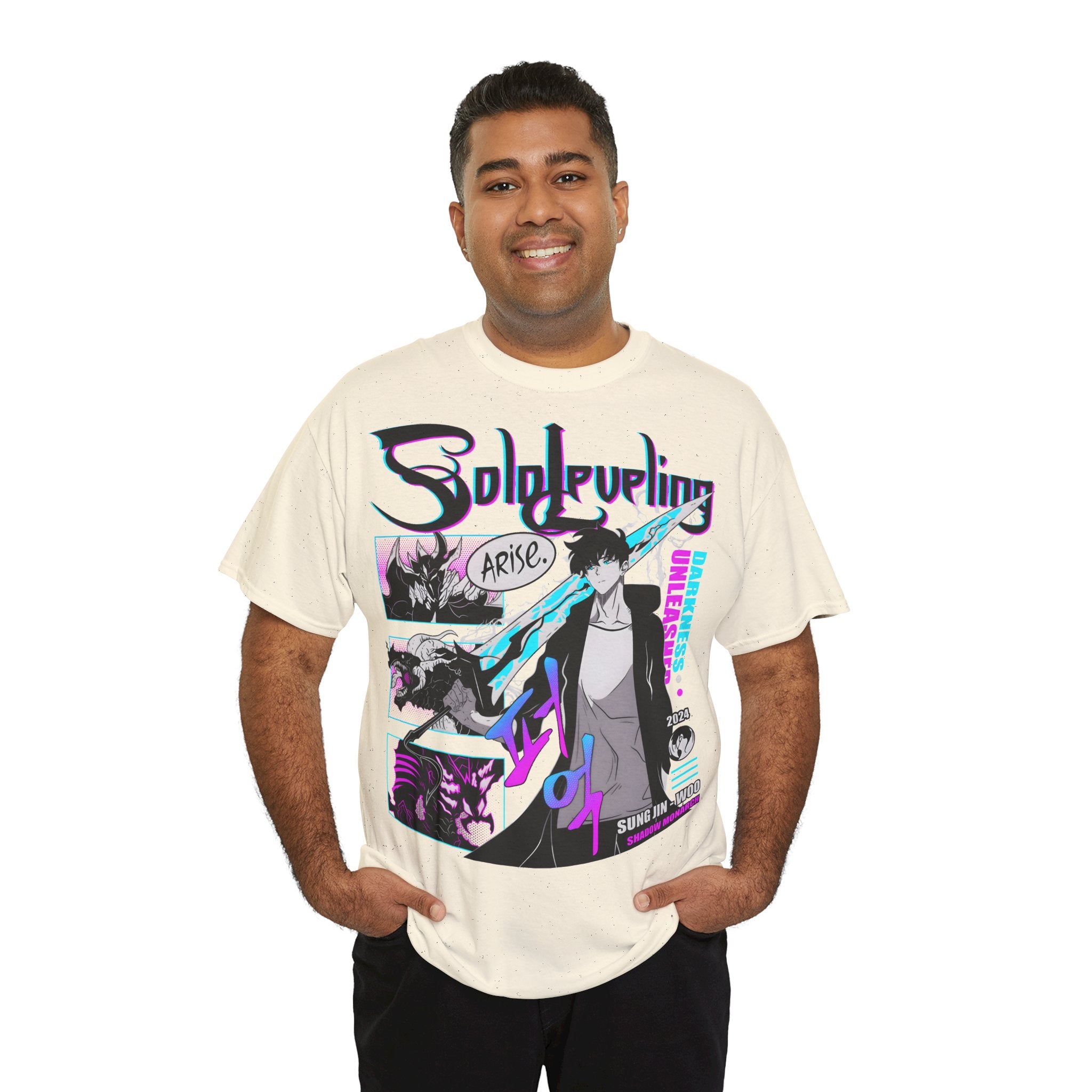 T-Shirt "Sung Jin-Woo Shadow Monarch" PlusVibe (Έως 5XL)