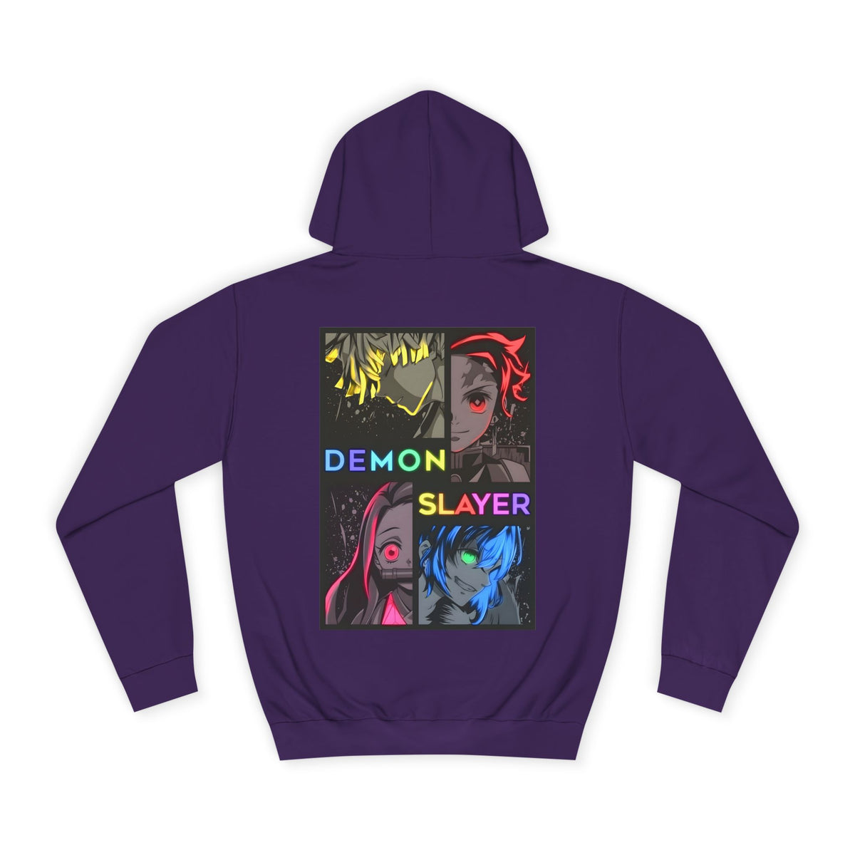 Anime Hoodie "Demon Slayer Neon Quadrant" PlusVibe (Έως 5XL)