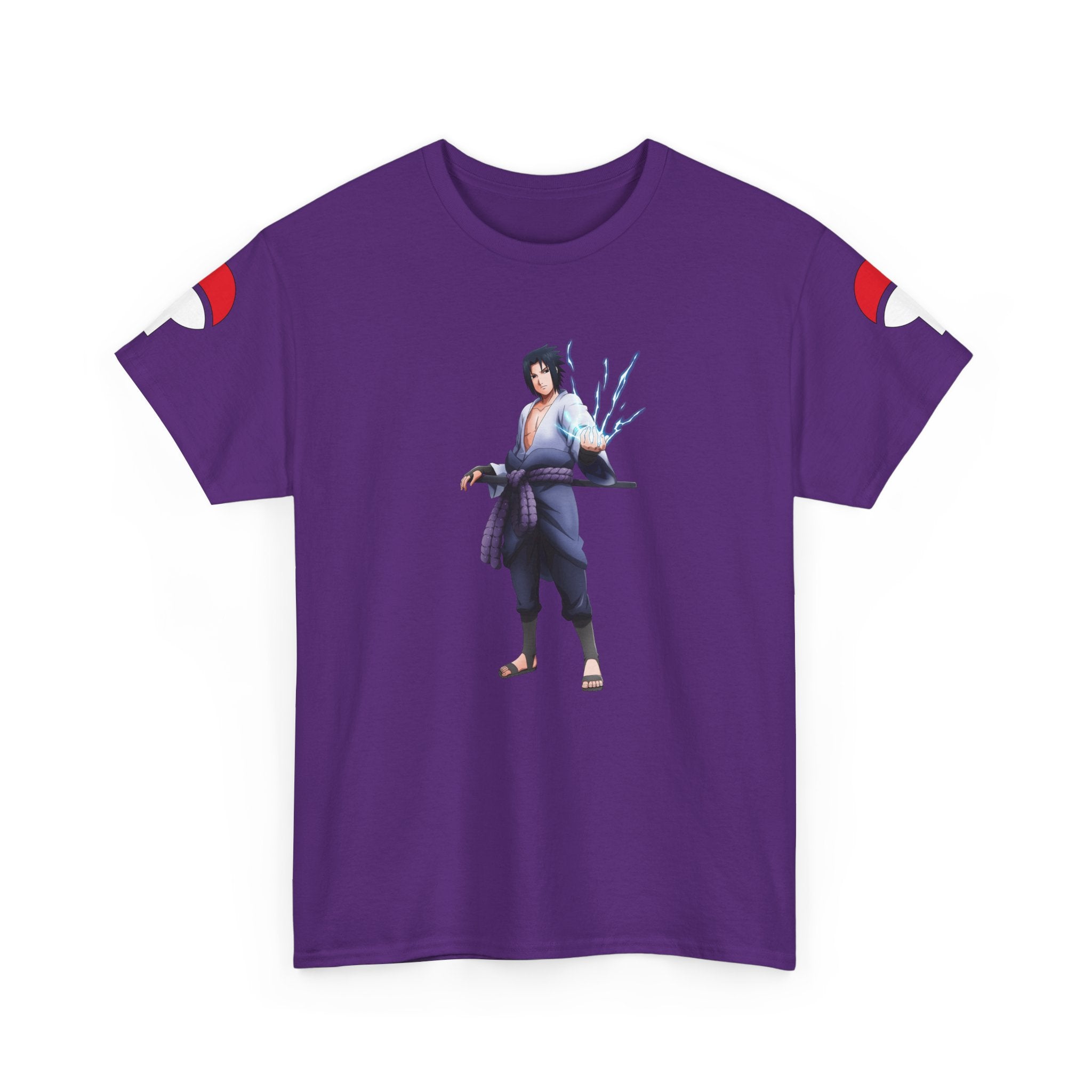 Graphic Anime Μπλούζα Sasuke – Premium Uchiha Clan Logo Tee