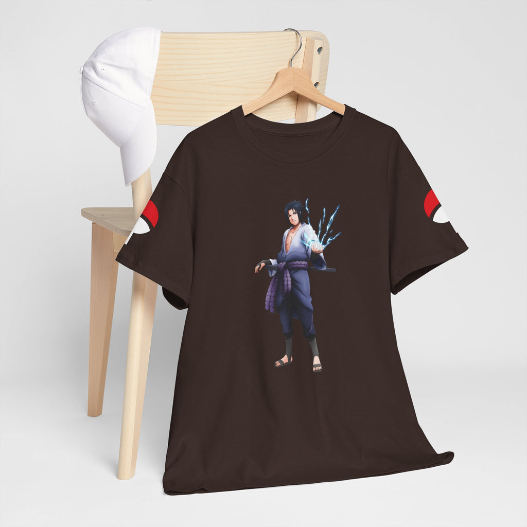 Graphic Anime Μπλούζα Sasuke – Premium Uchiha Clan Logo Tee