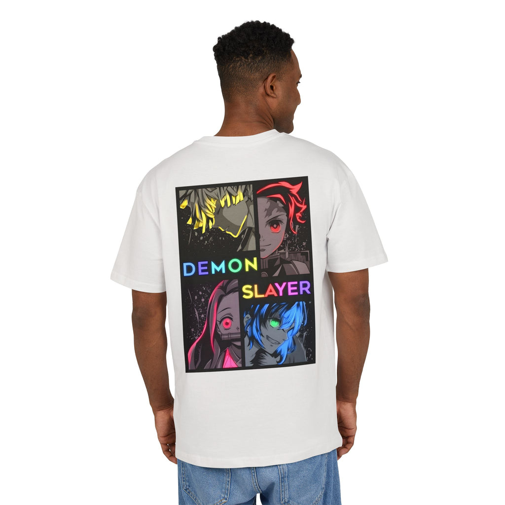 Ultra Heavy 300g T-Shirt "Demon Slayer Neon Quadrant" PlusVibe (Έως 5XL)