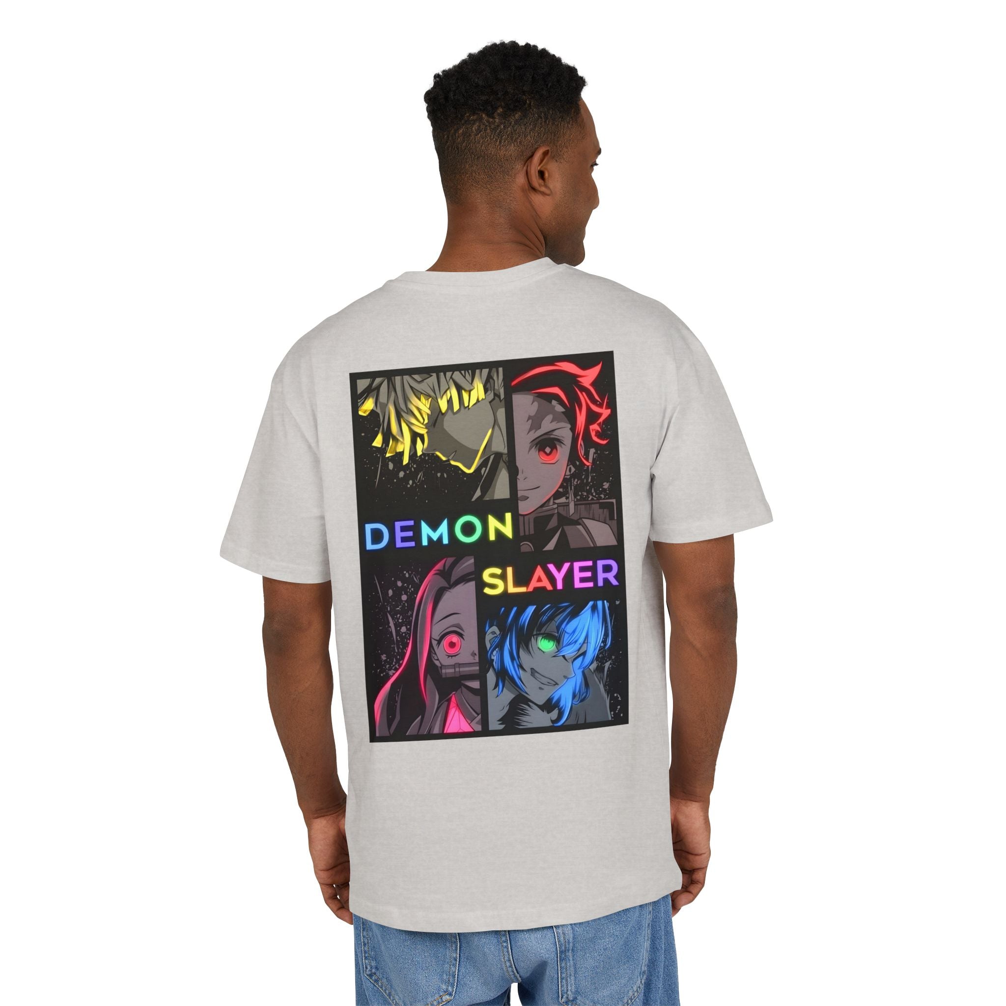 Ultra Heavy 300g T-Shirt "Demon Slayer Neon Quadrant" PlusVibe (Έως 5XL)