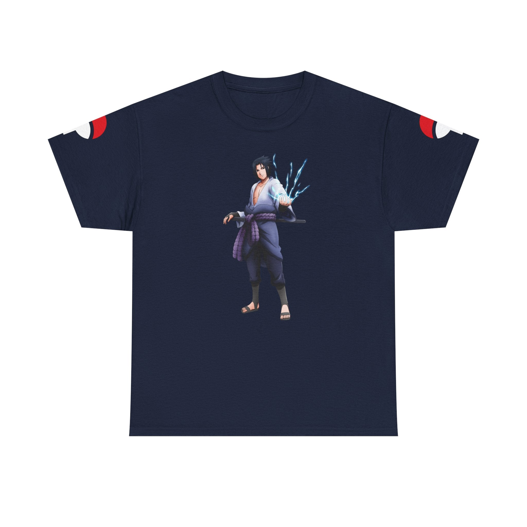Graphic Anime Μπλούζα Sasuke – Premium Uchiha Clan Logo Tee