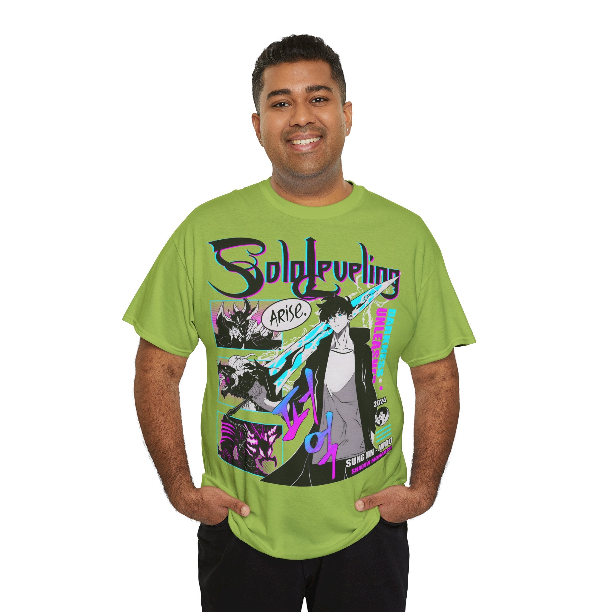 T-Shirt "Sung Jin-Woo Shadow Monarch" PlusVibe (Έως 5XL)