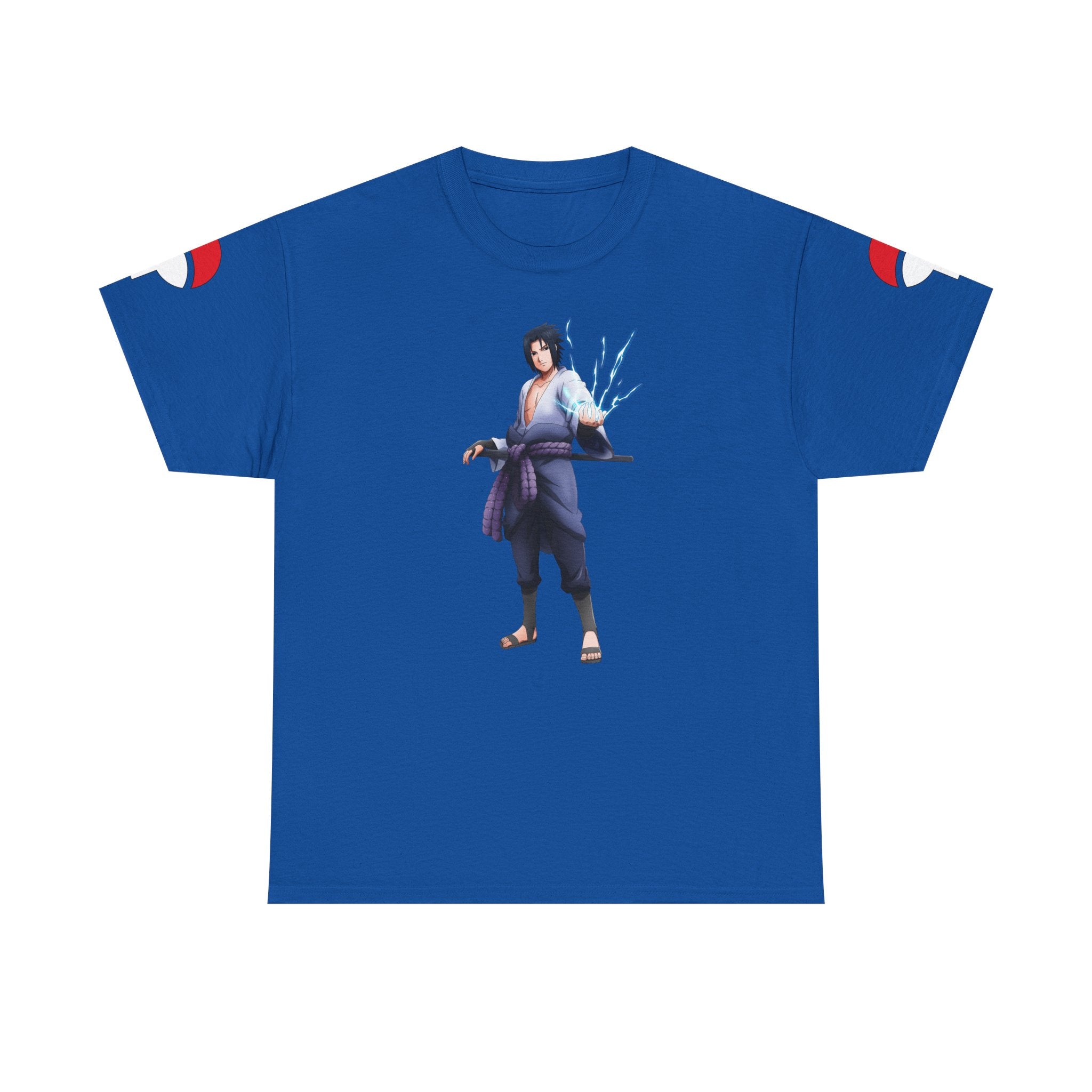 Graphic Anime Μπλούζα Sasuke – Premium Uchiha Clan Logo Tee