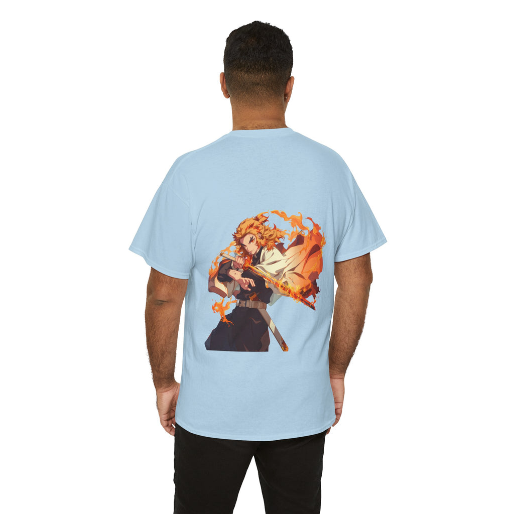 Anime T-Shirt "Rengoku Flame Hashira" PlusVibe (Έως 5XL)