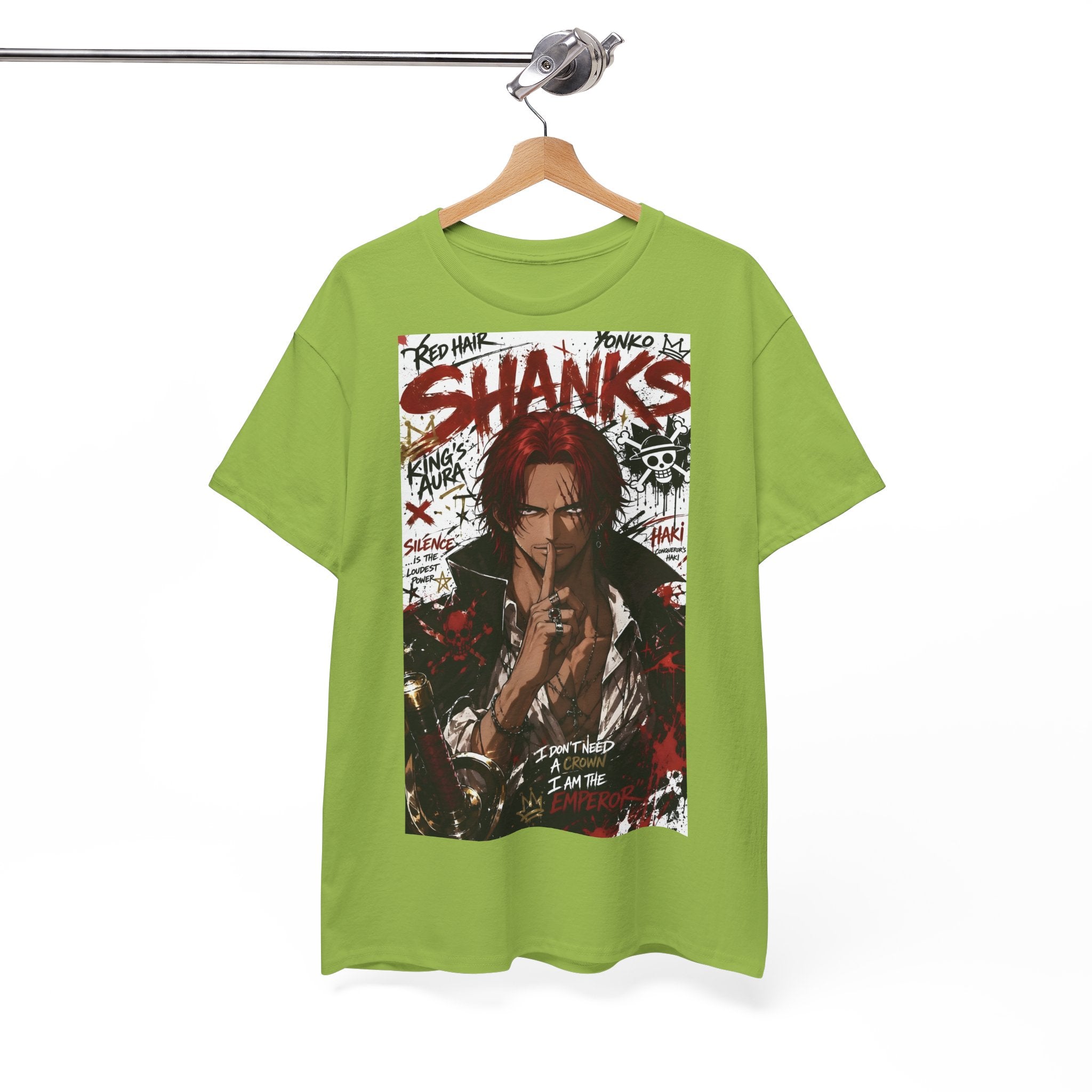 Anime T-Shirt "Red-Haired Shanks Streetwear" PlusVibe (Έως 5XL)