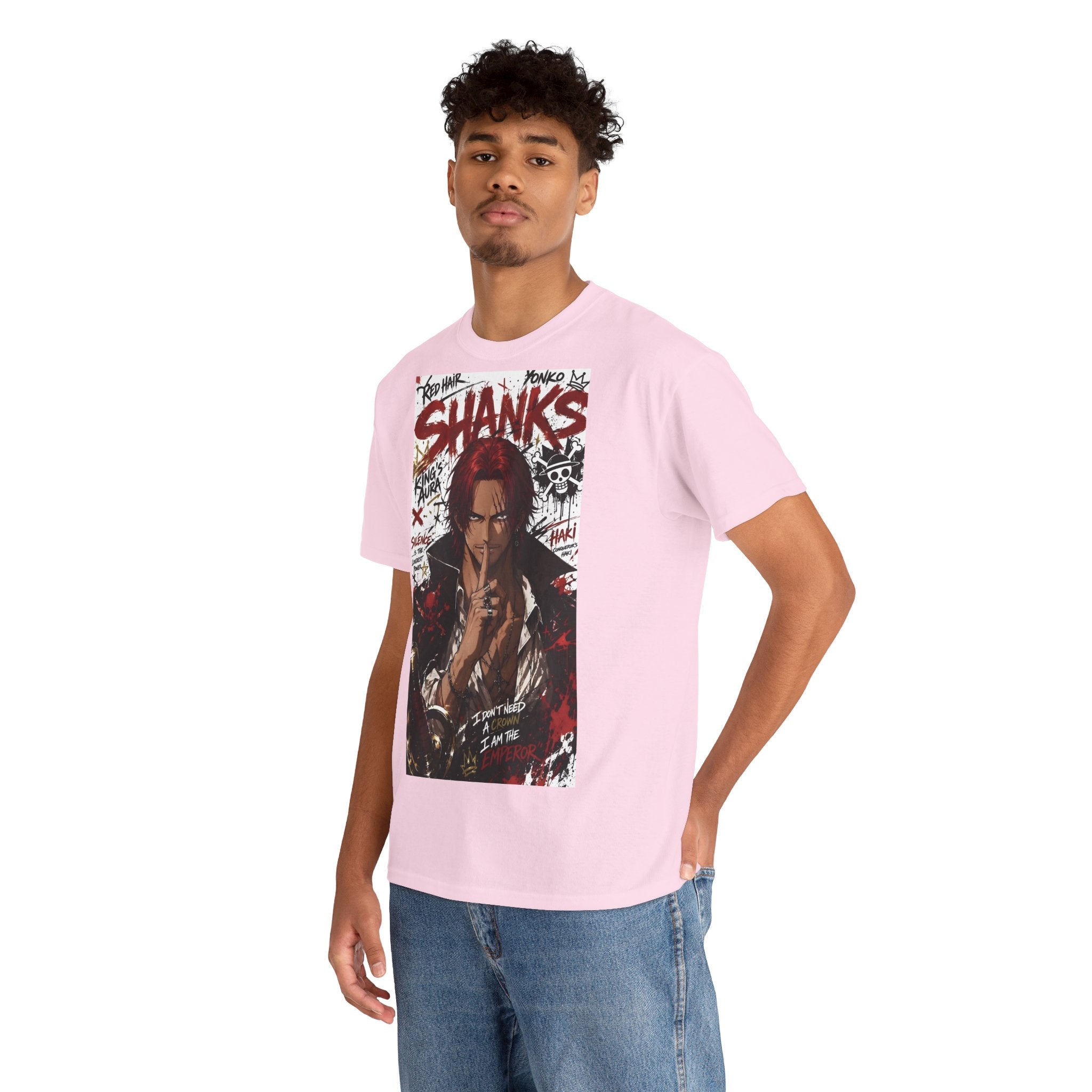 Anime T-Shirt "Red-Haired Shanks Streetwear" PlusVibe (Έως 5XL)