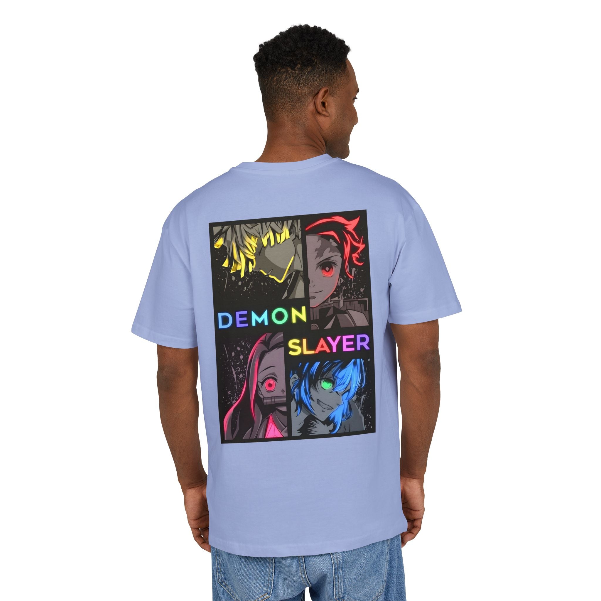 Ultra Heavy 300g T-Shirt "Demon Slayer Neon Quadrant" PlusVibe (Έως 5XL)