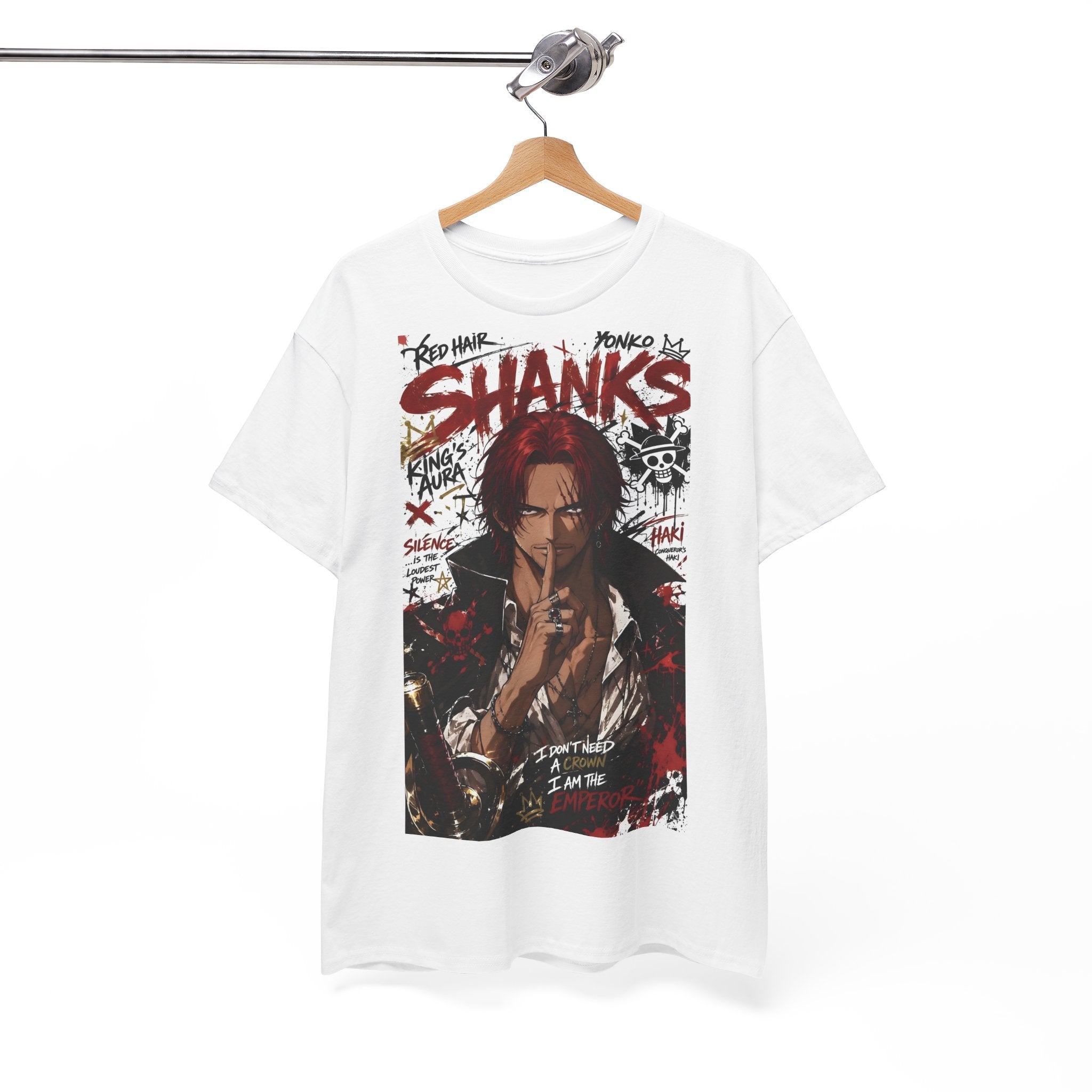 Anime T-Shirt "Red-Haired Shanks Streetwear" PlusVibe (Έως 5XL)