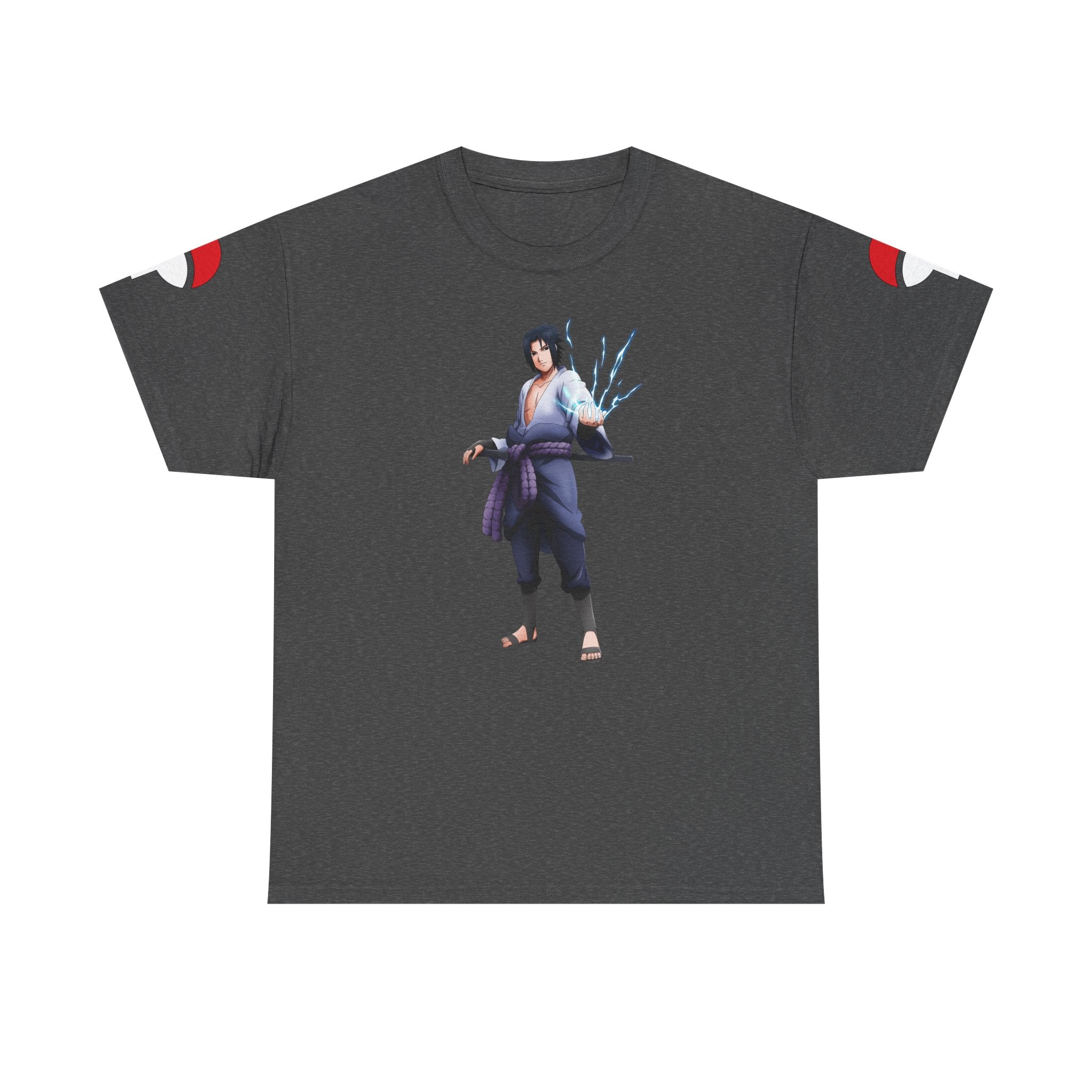 Graphic Anime Μπλούζα Sasuke – Premium Uchiha Clan Logo Tee