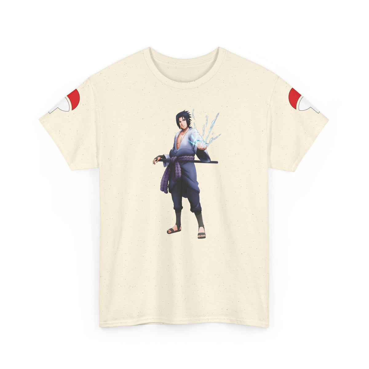 Graphic Anime Μπλούζα Sasuke – Premium Uchiha Clan Logo Tee